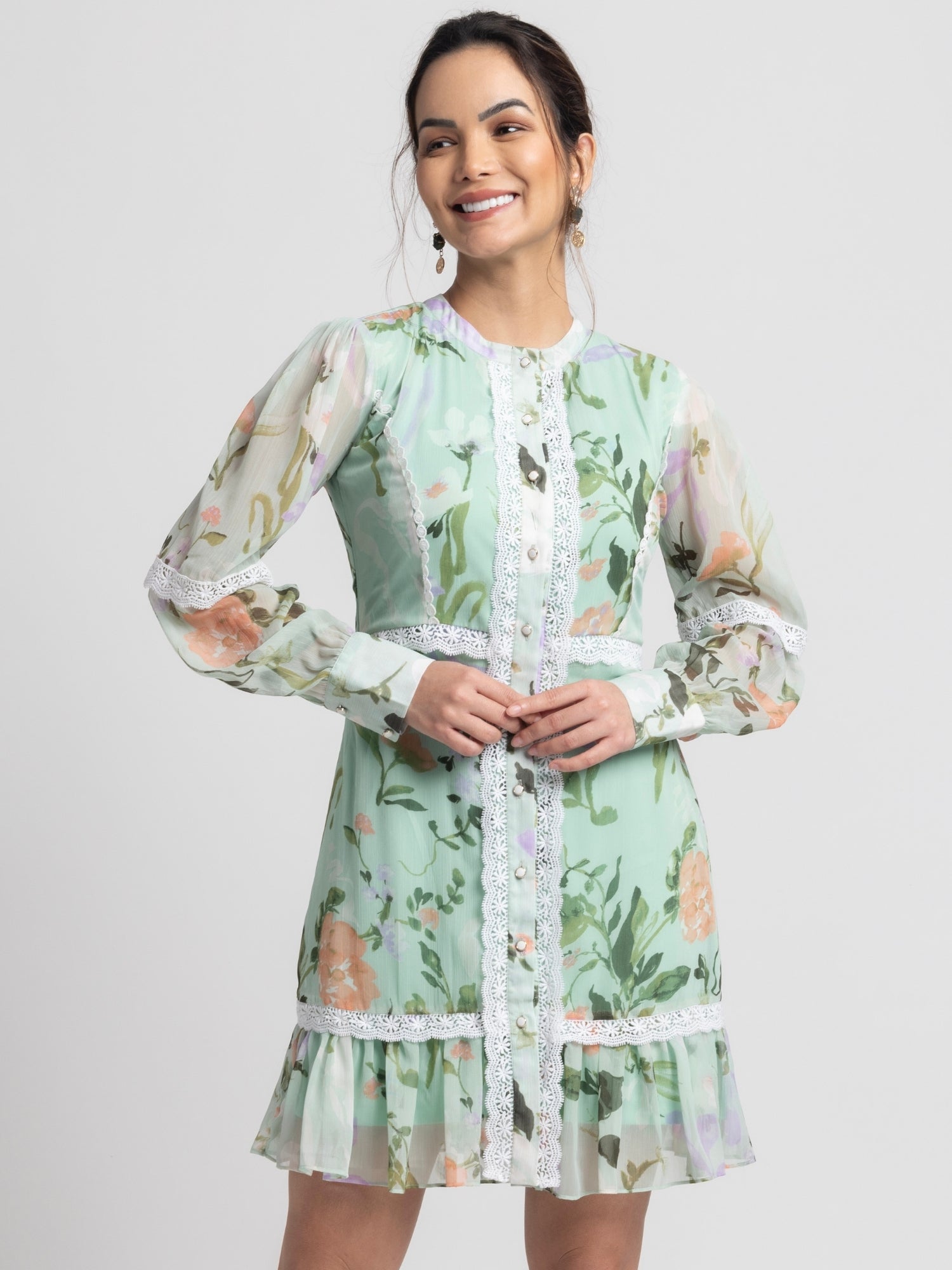 Aurora Garden Mini Dress