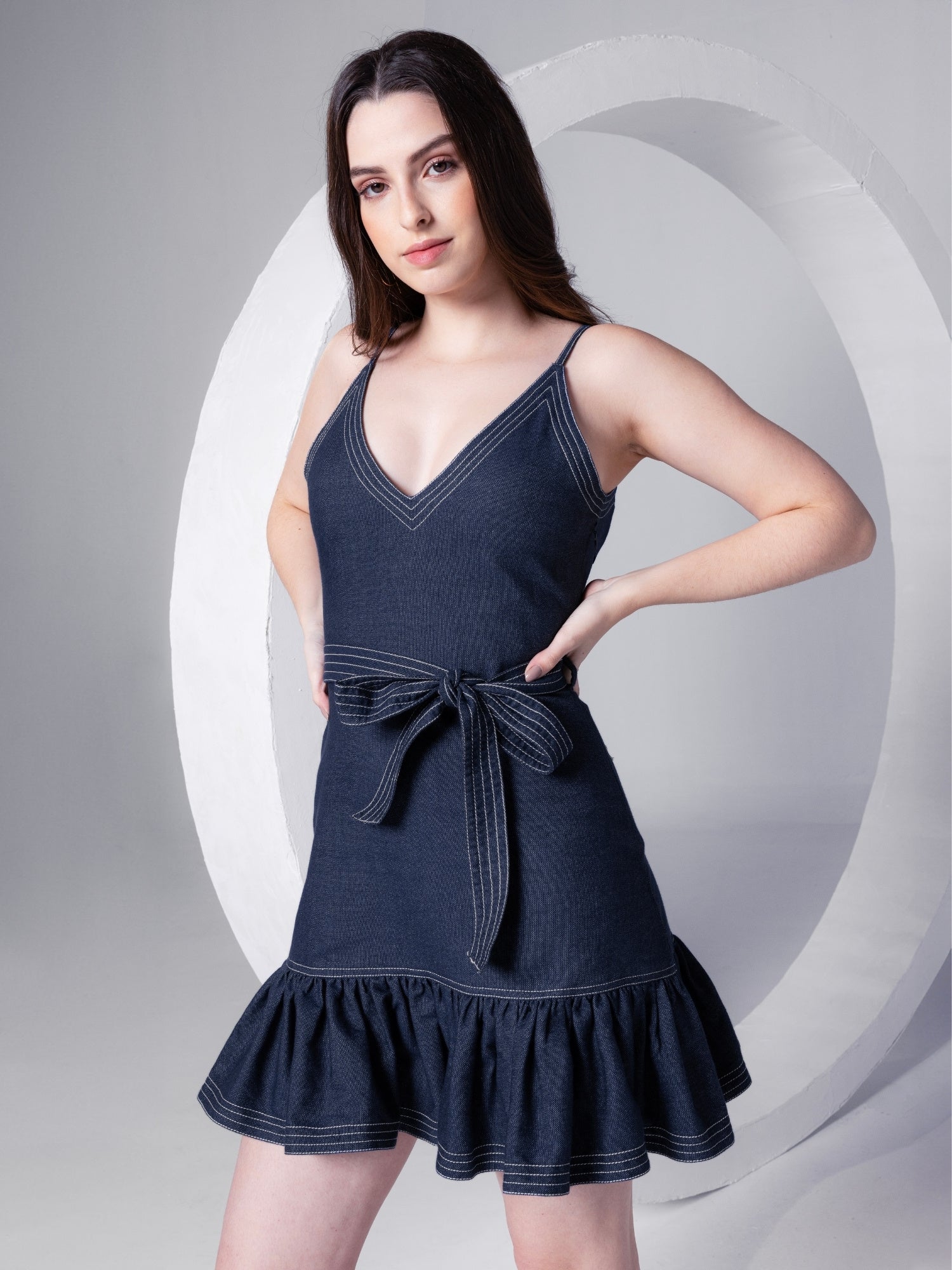 Denim Chic Mini Dress