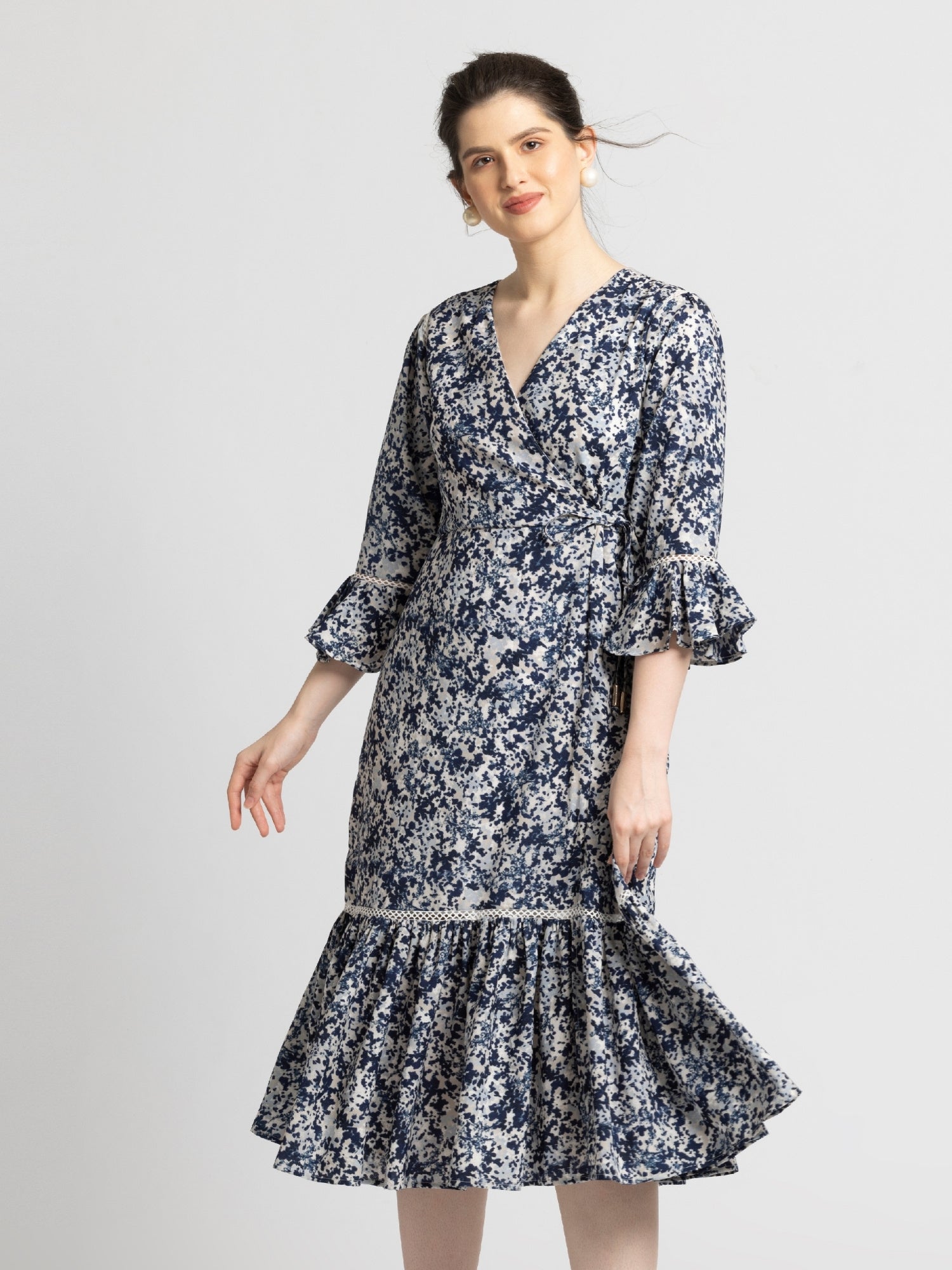 Cerulean Charm Midi Dress