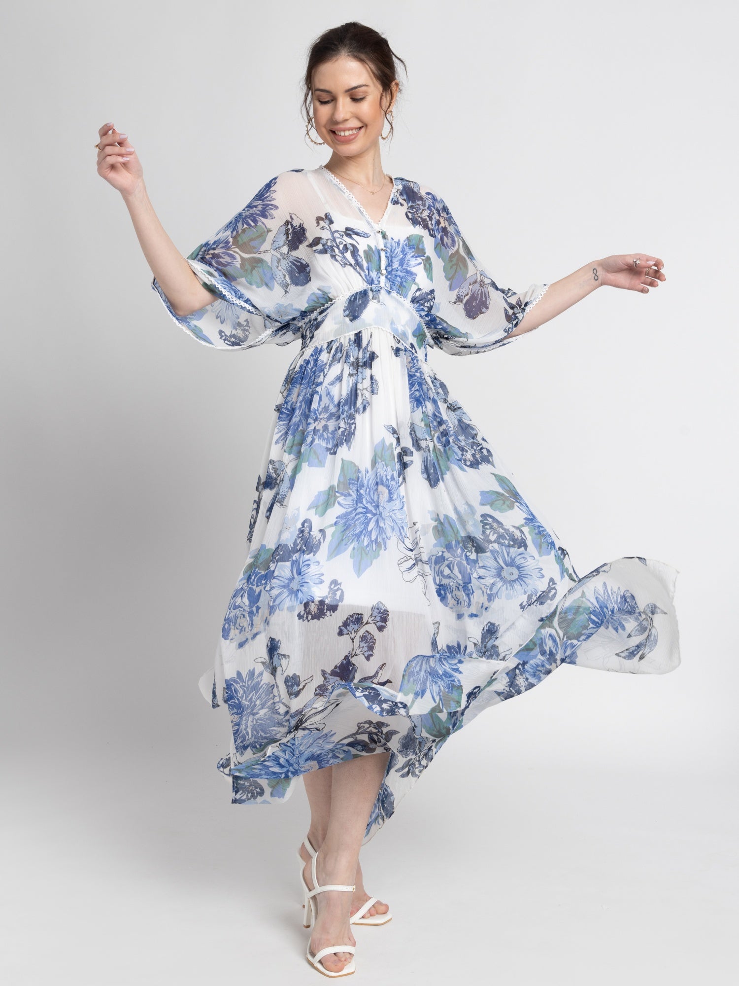Serene Floral Maxi Dress