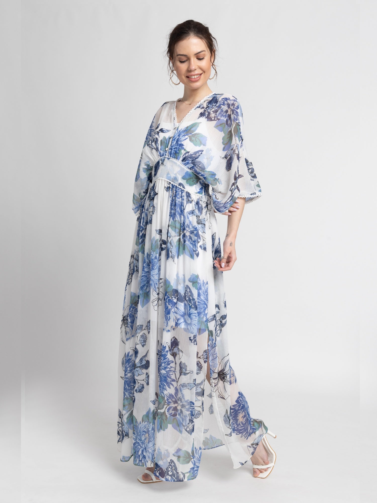 Serene Floral Maxi Dress