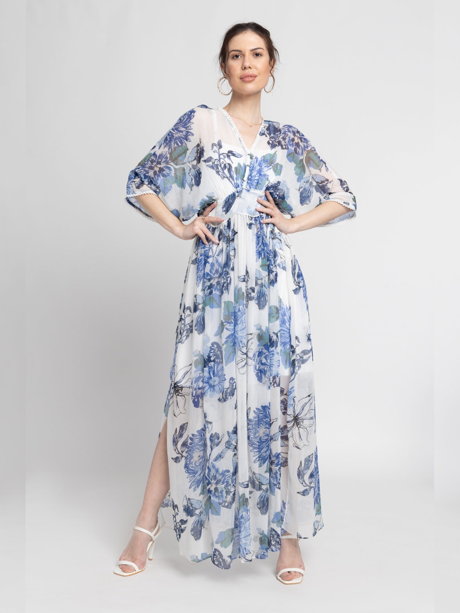 Serene Floral Maxi Dress
