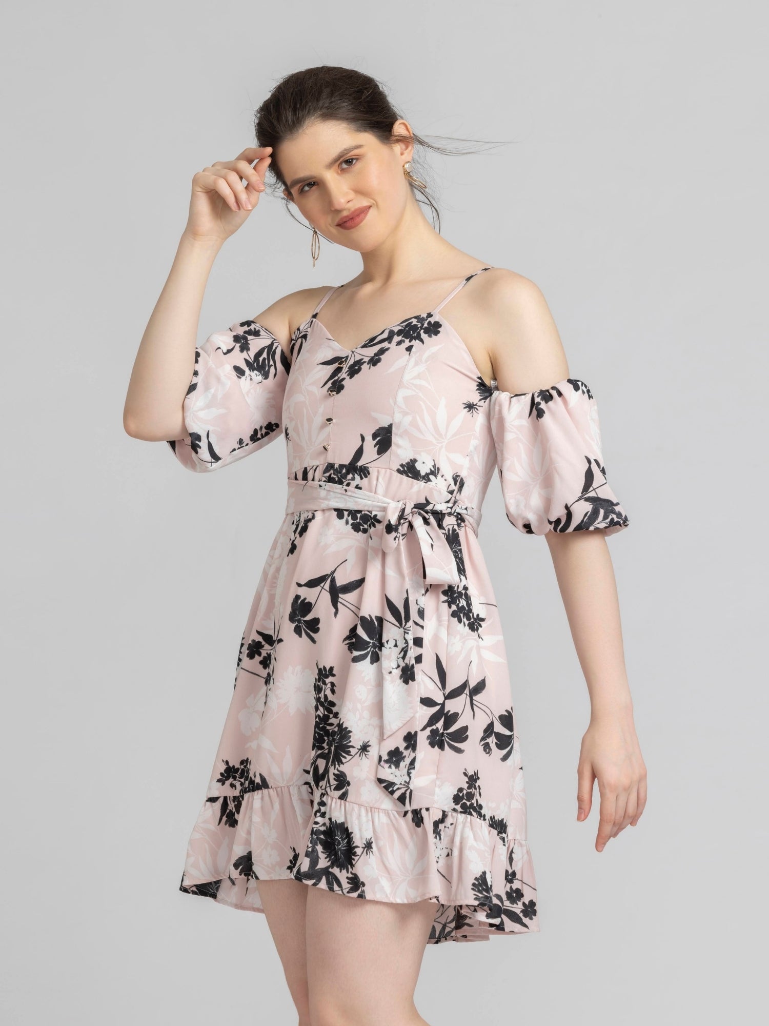 Blushing Petal Mini Dress
