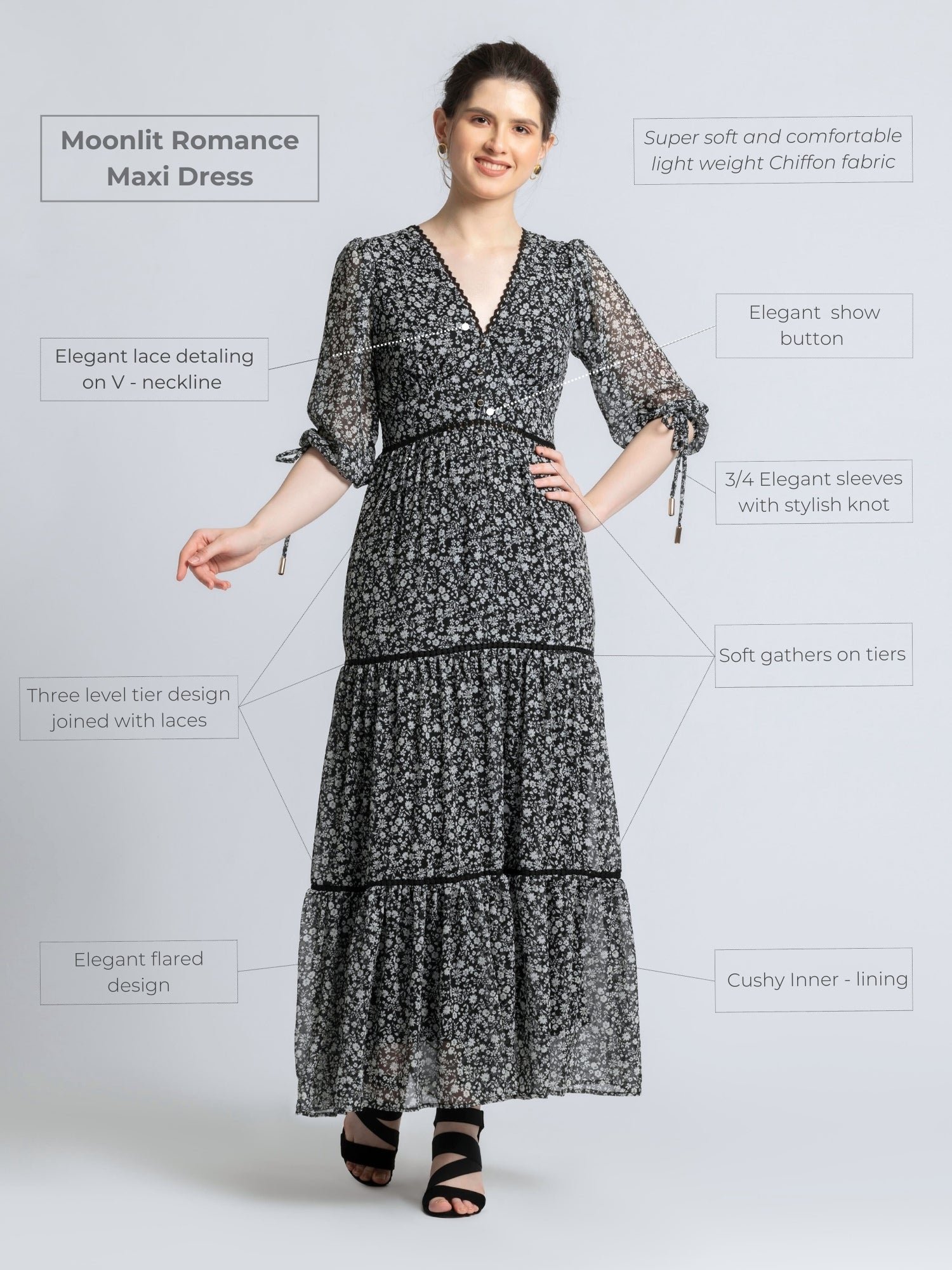 Moonlit Romance Maxi Dress
