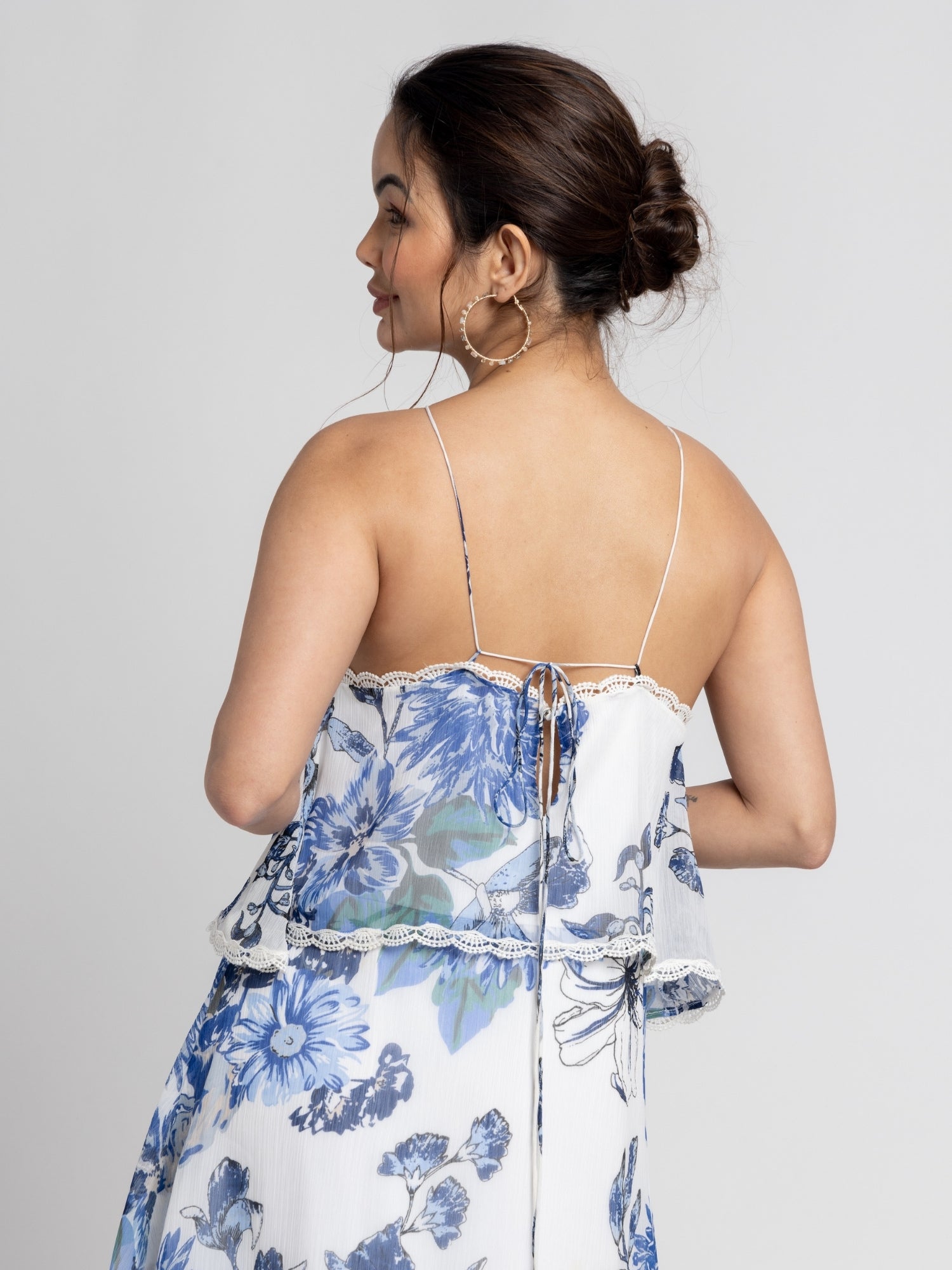 Serene Floral Layered Maxi Dress