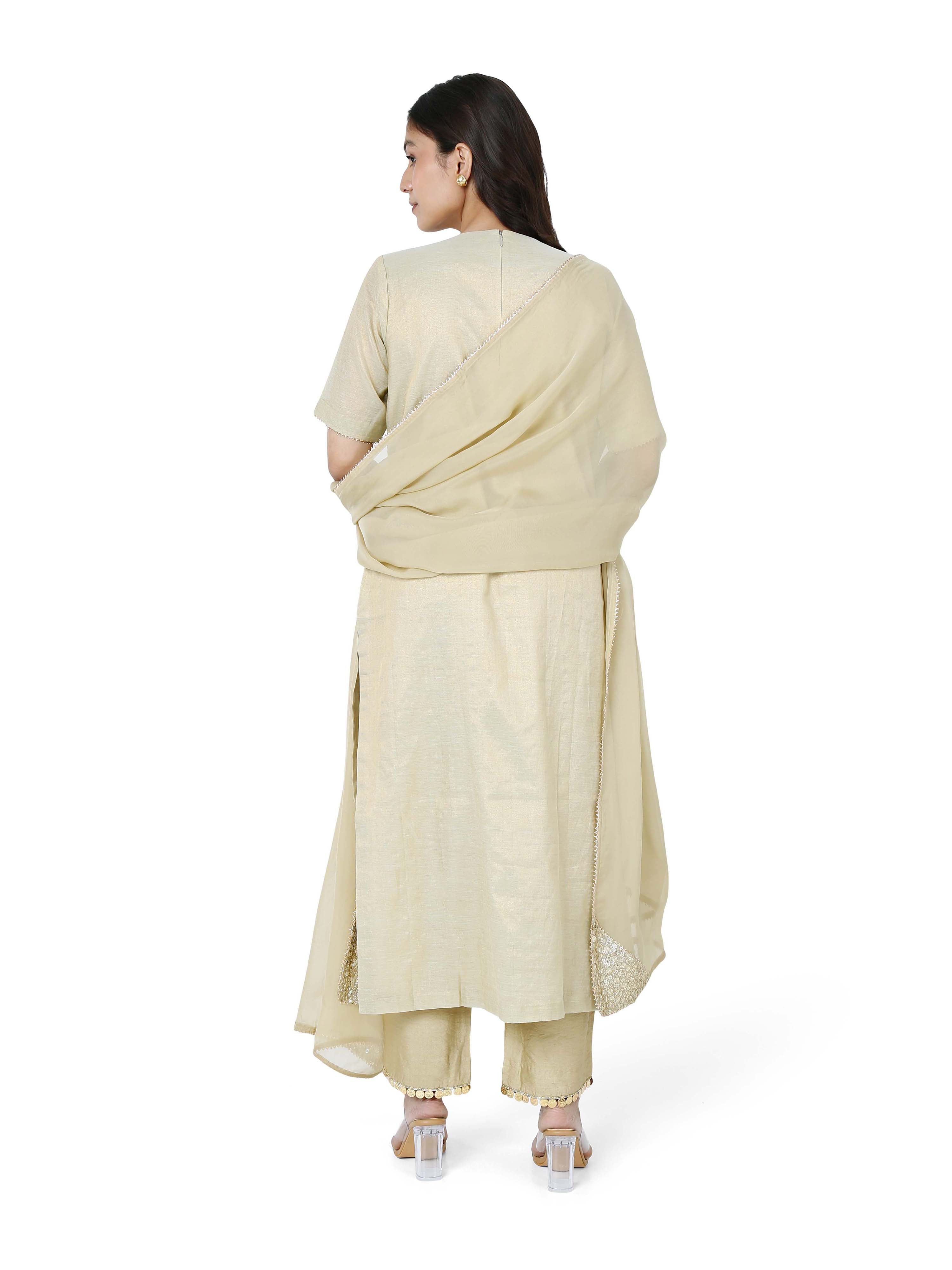 Pista Green Straight Kurta Set
