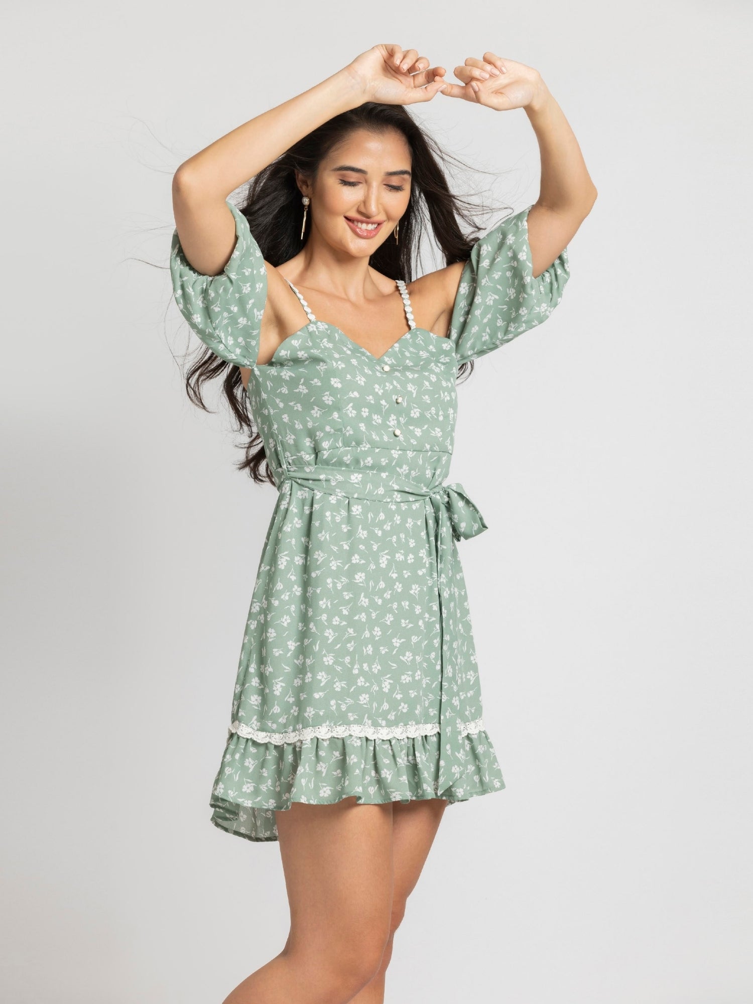 Tranquil Garden Mini Dress
