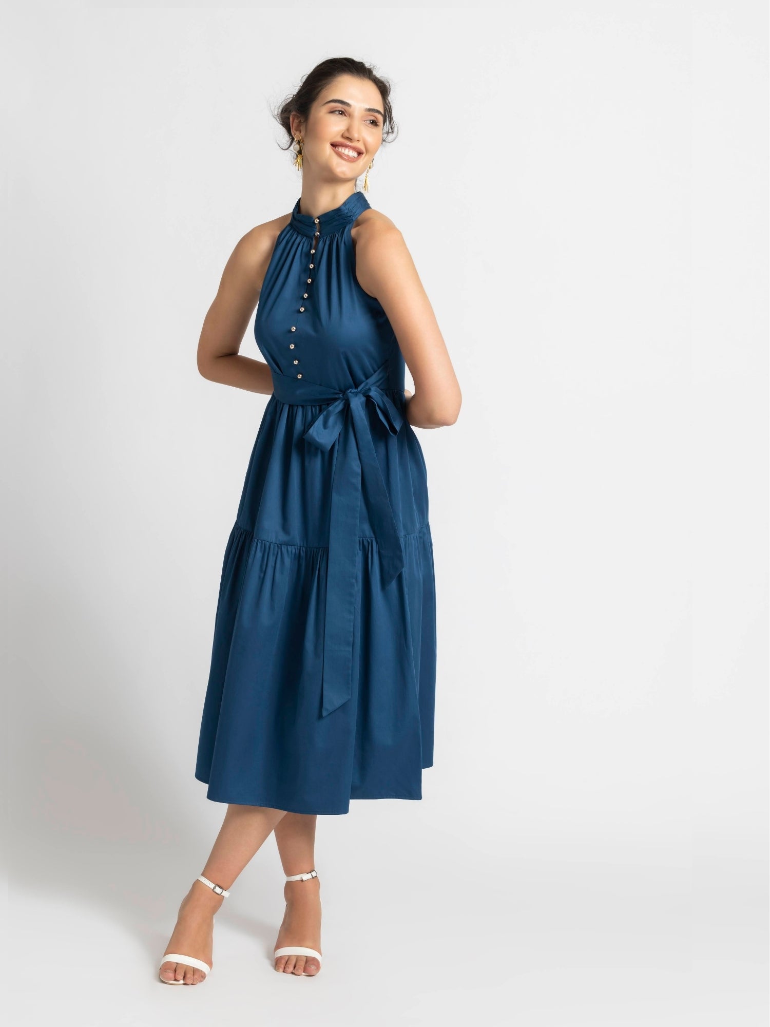 Teal Temptation Midi Dress