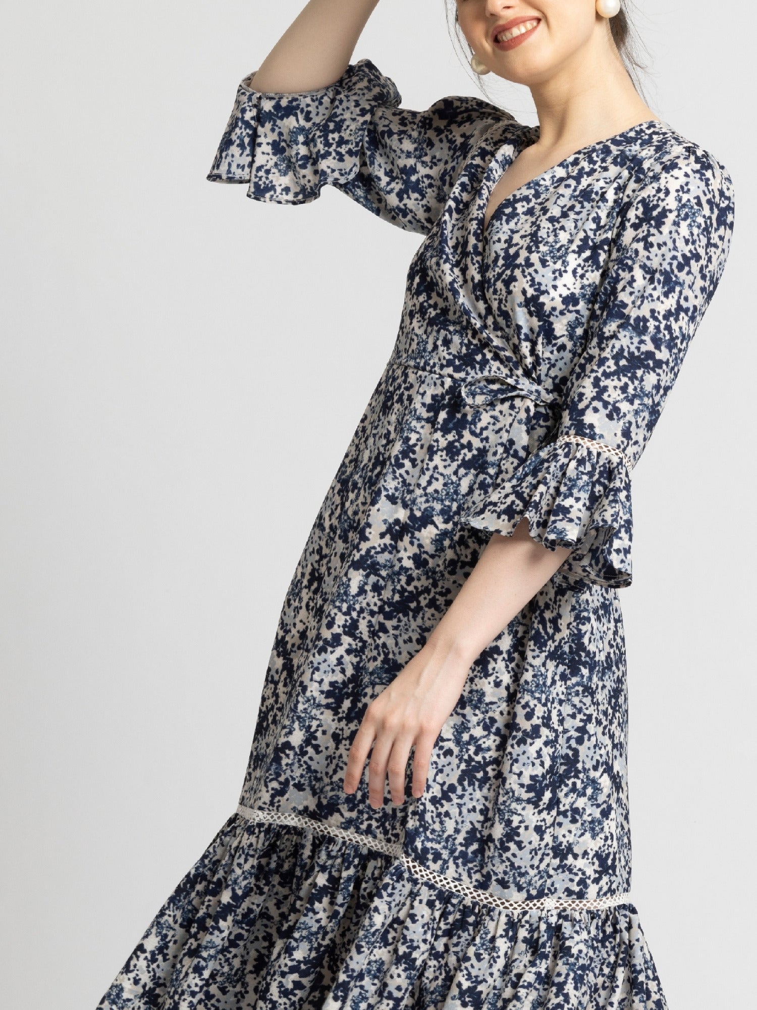 Cerulean Charm Midi Dress