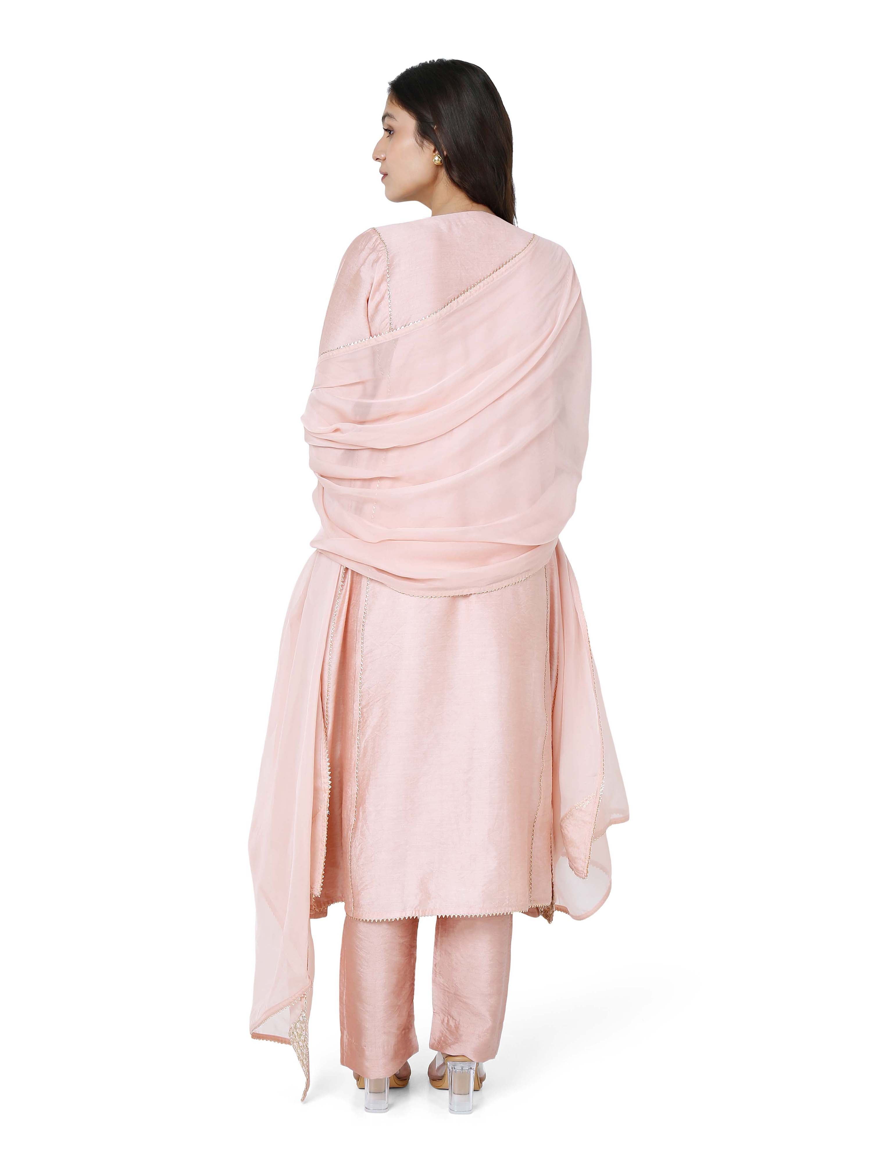 Pink Kali Kurta