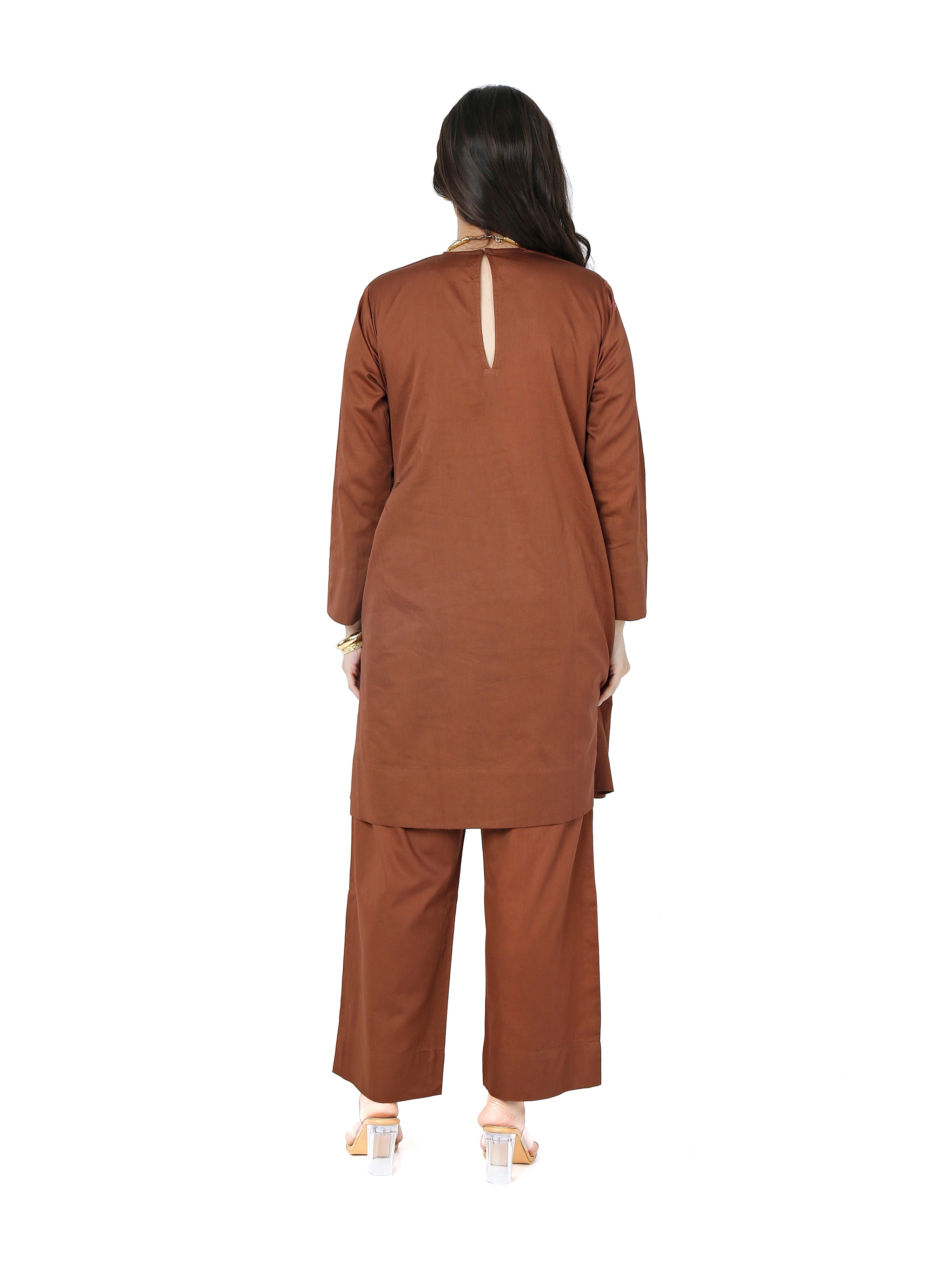 Cotton Satin short kurta set