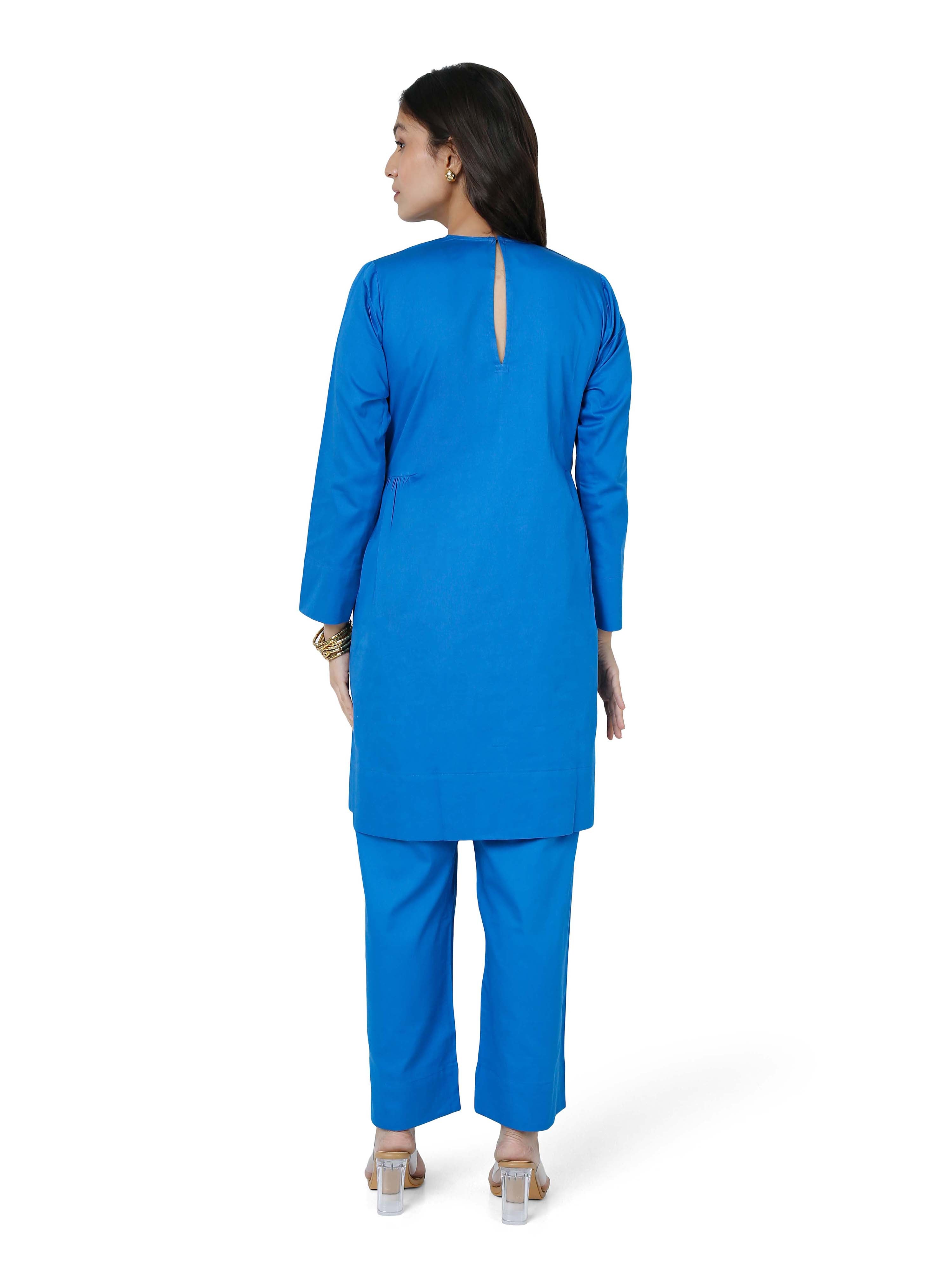 Cotton Satin short kurta set