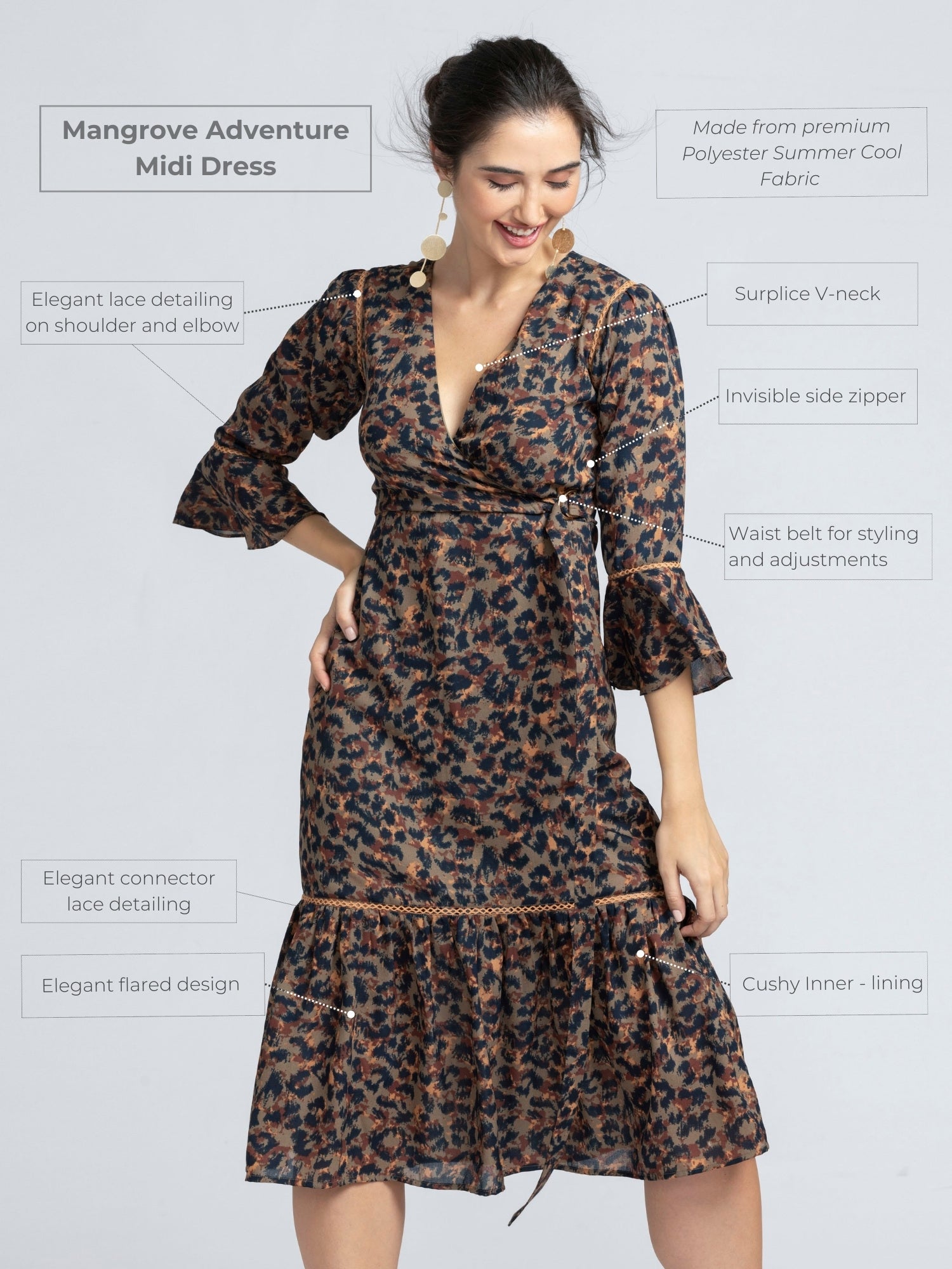 Mangrove Adventure Midi Dress