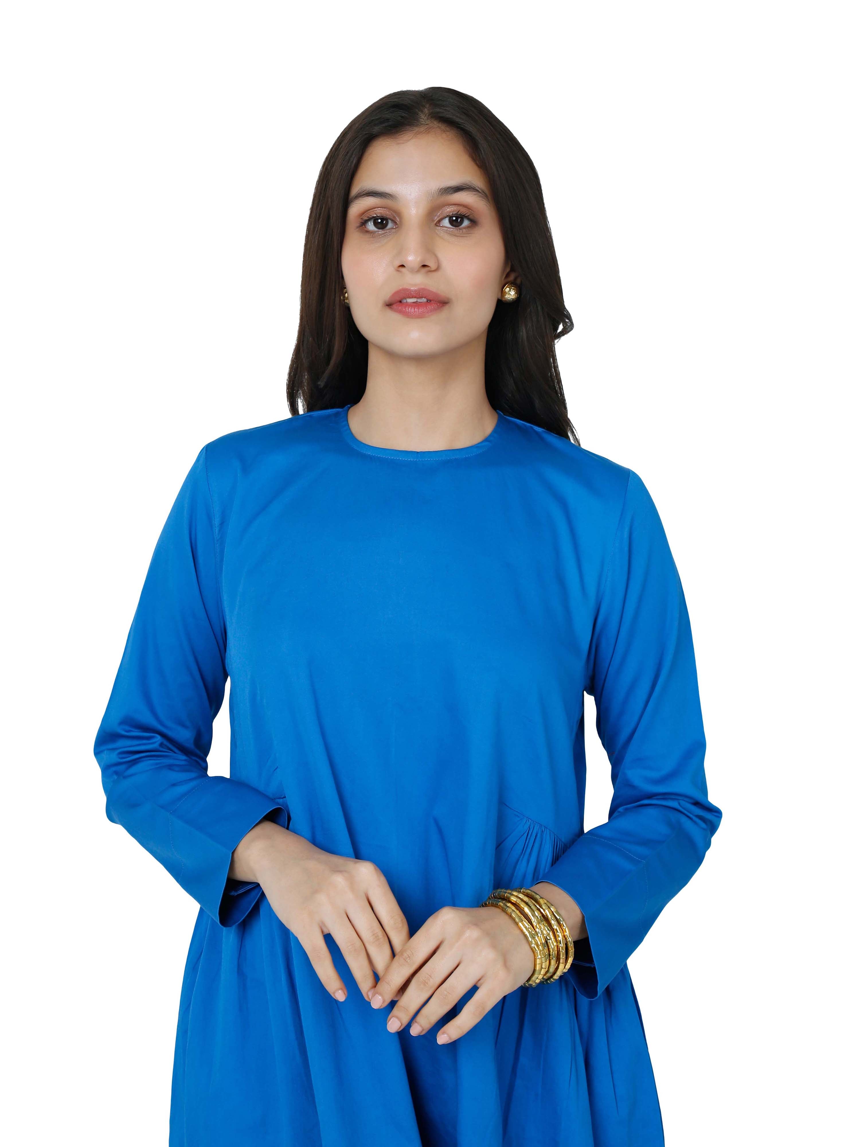 Cotton Satin short kurta set