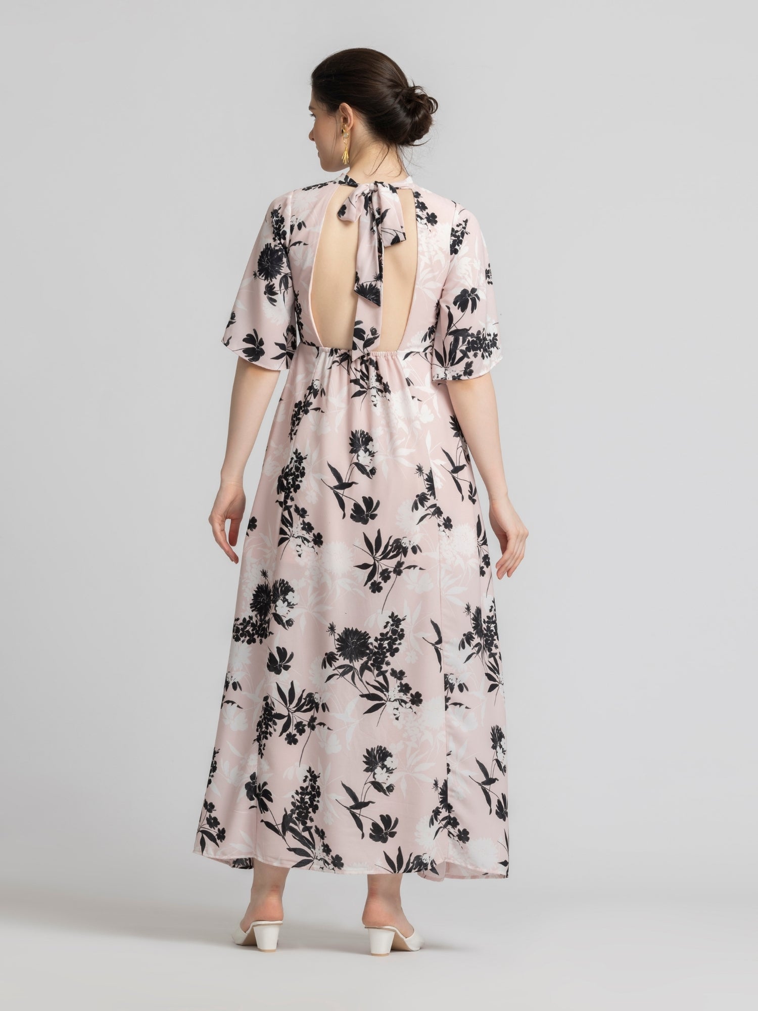 Blushing Petal Maxi Dress