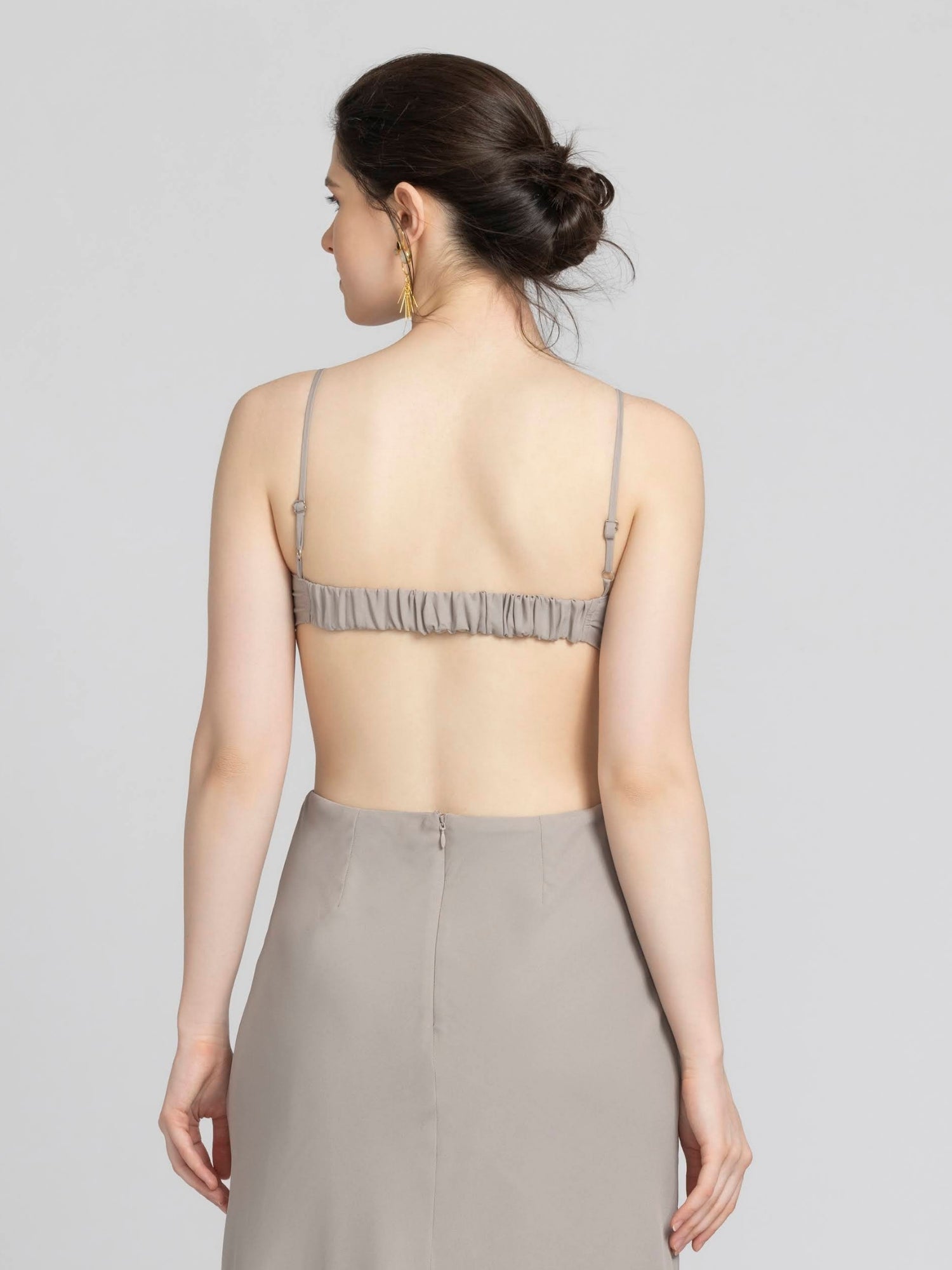 Ethereal Grey Midi Dress