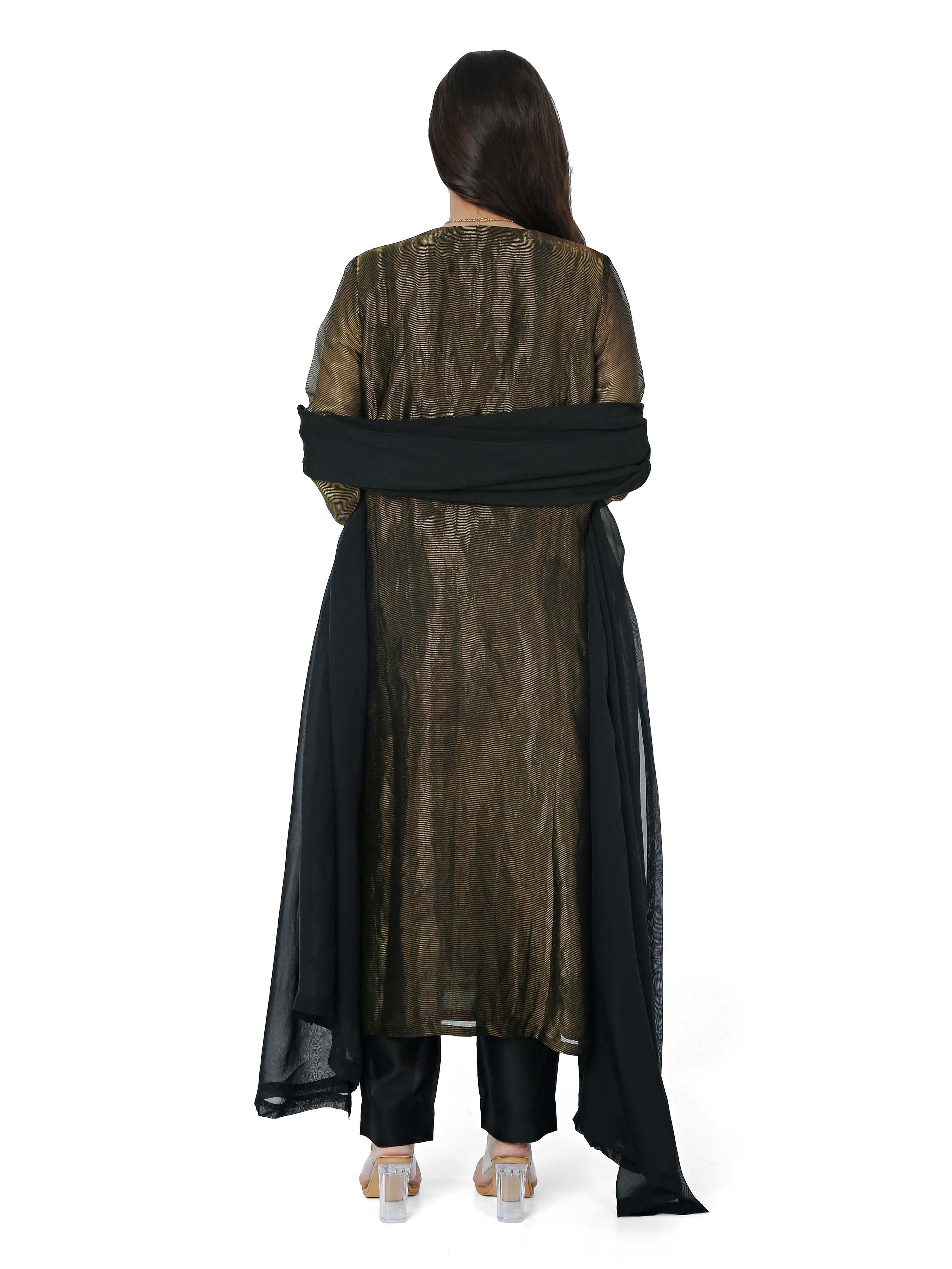 Black stright kurta