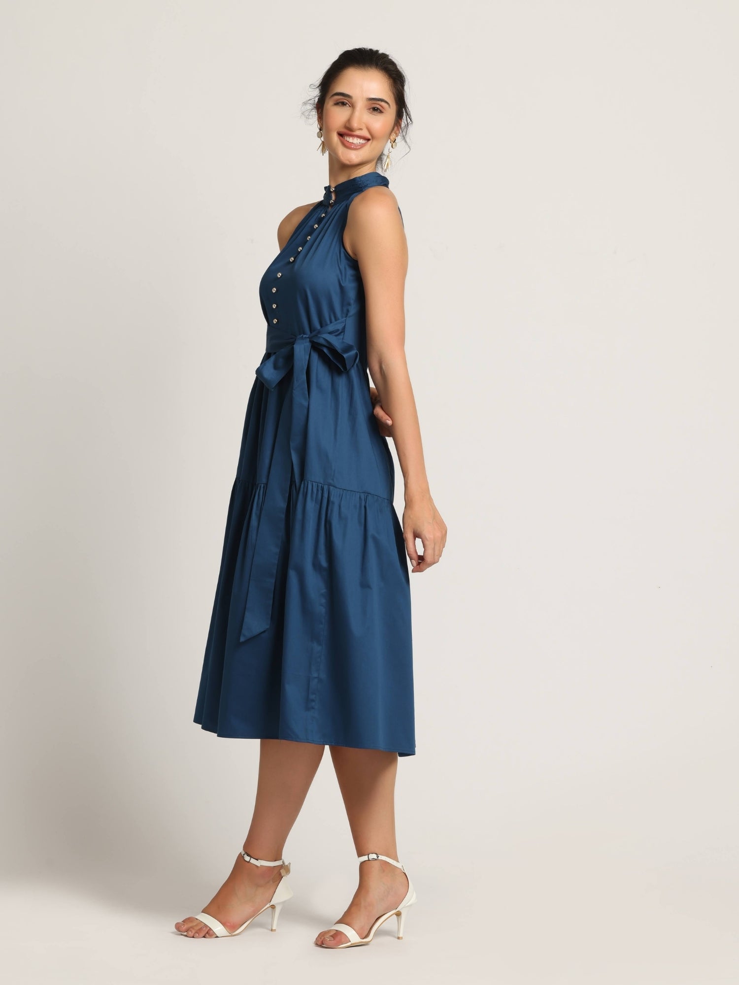 Teal Temptation Midi Dress