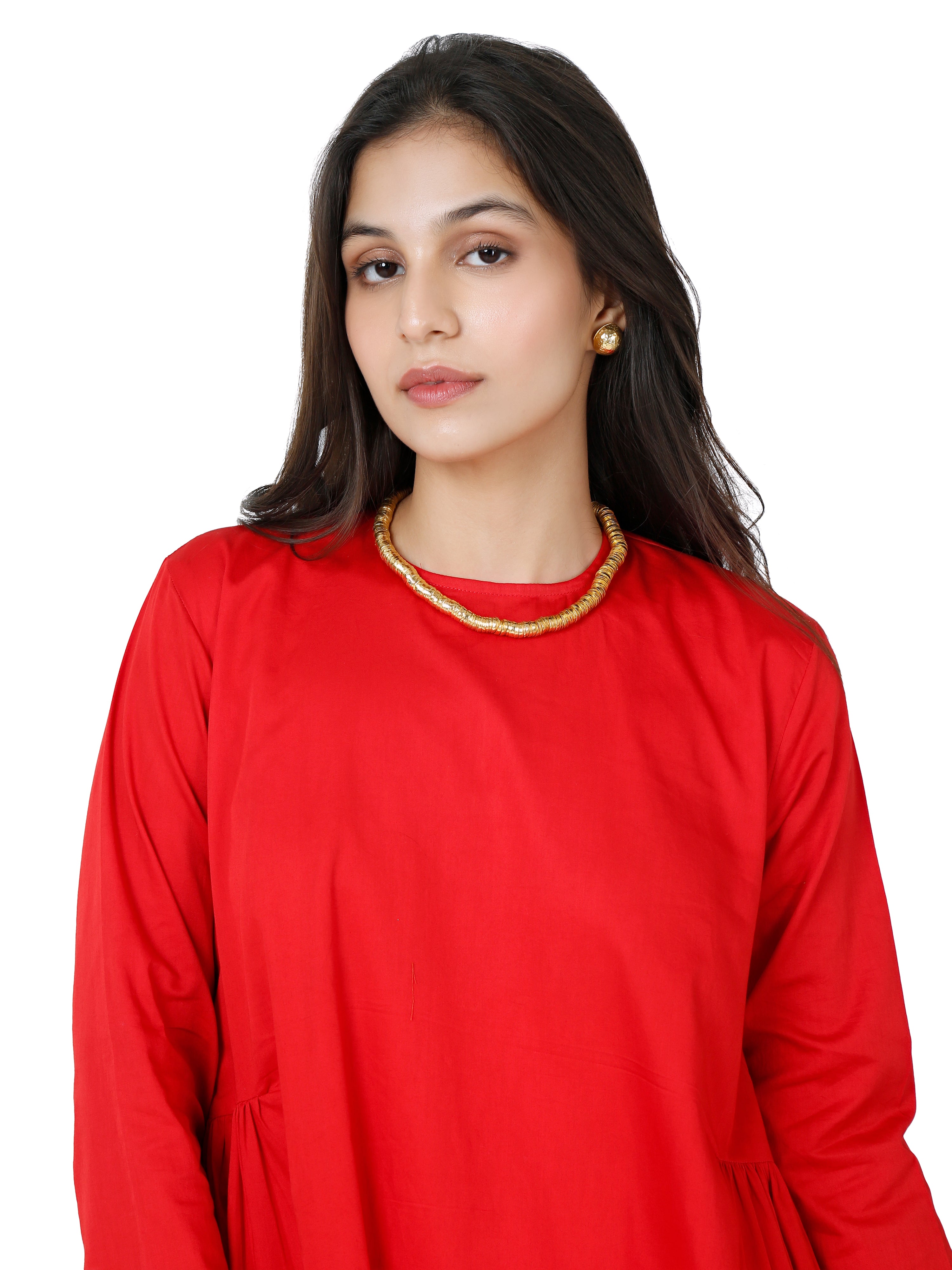 Cotton Satin short kurta set