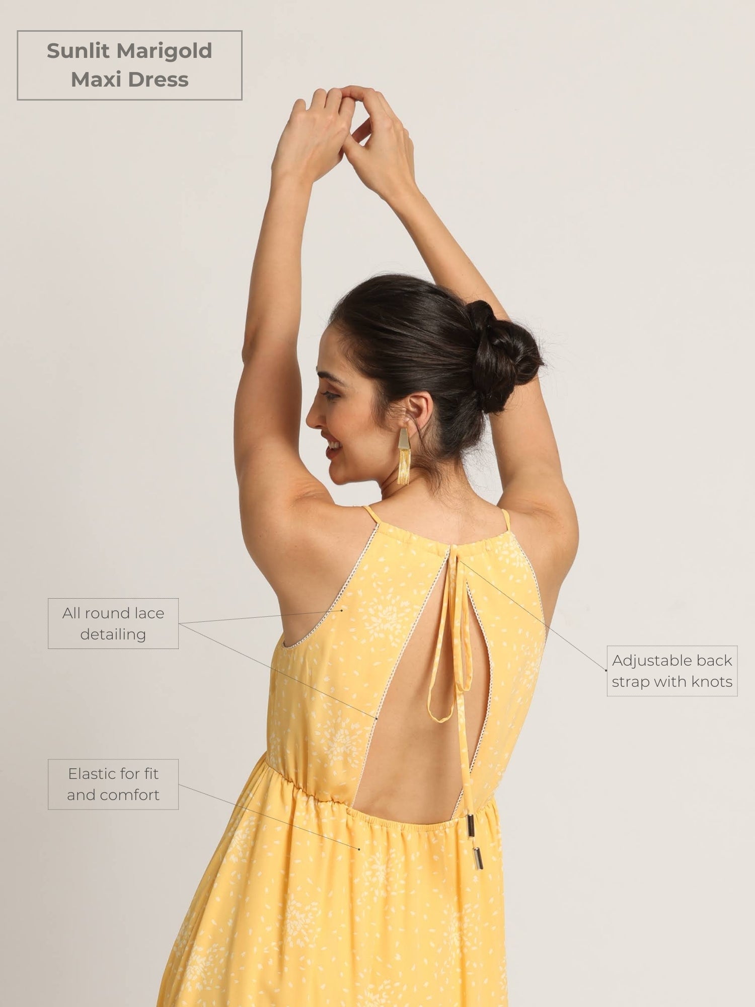 Sunlit Marigold Maxi Dress