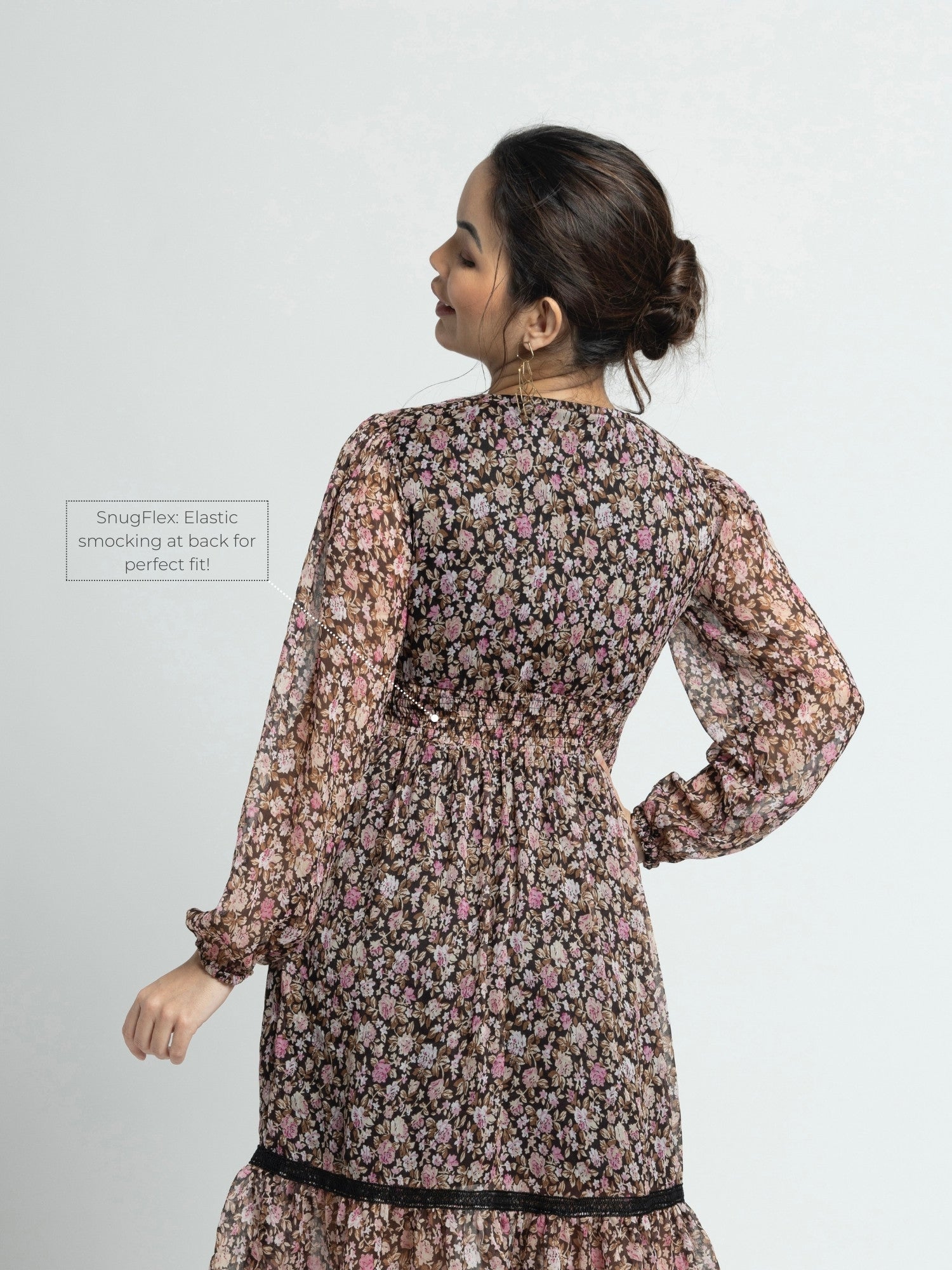 Cocoa Blossom V Mini Dress