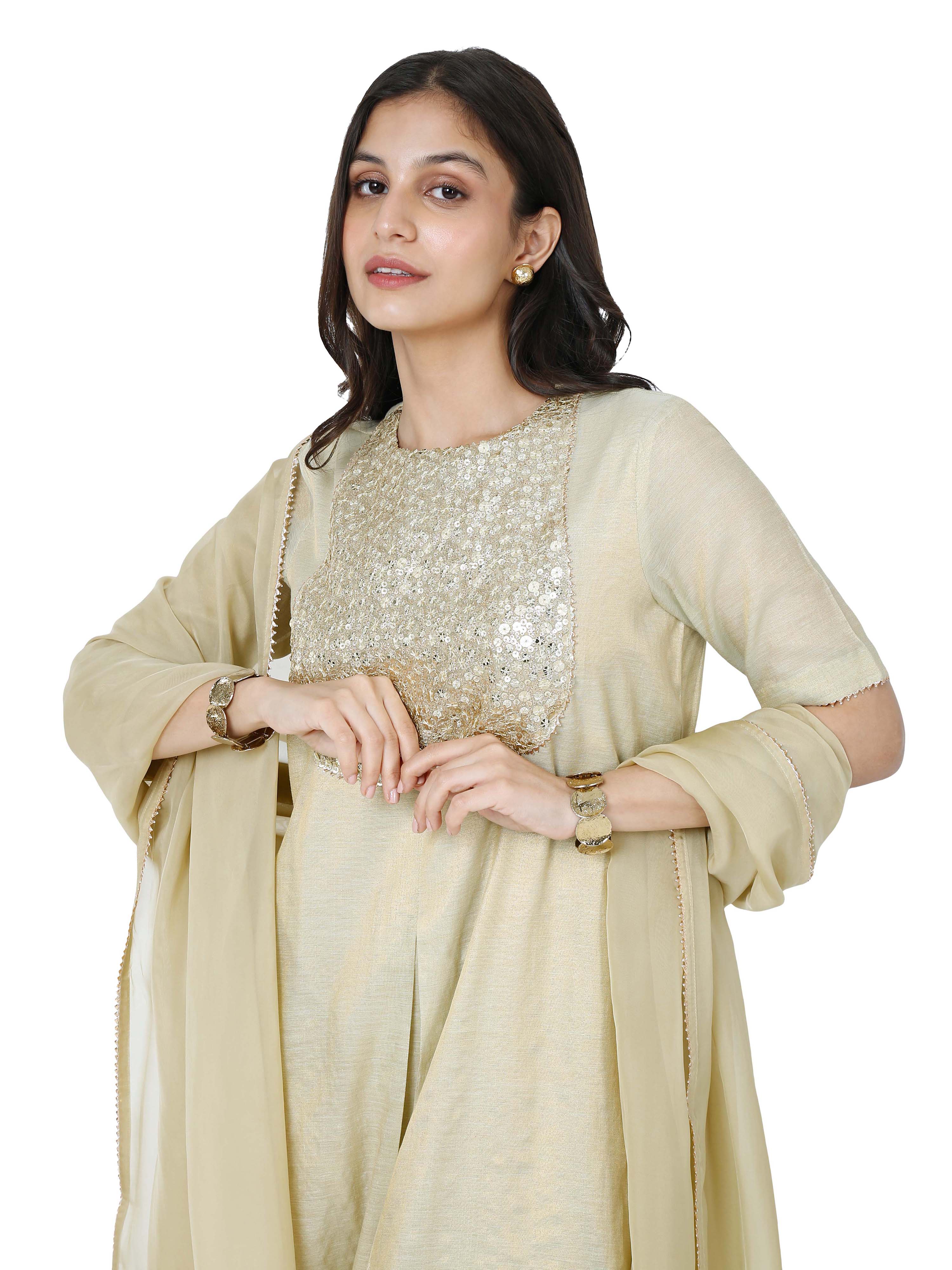 Pista Green Straight Kurta Set