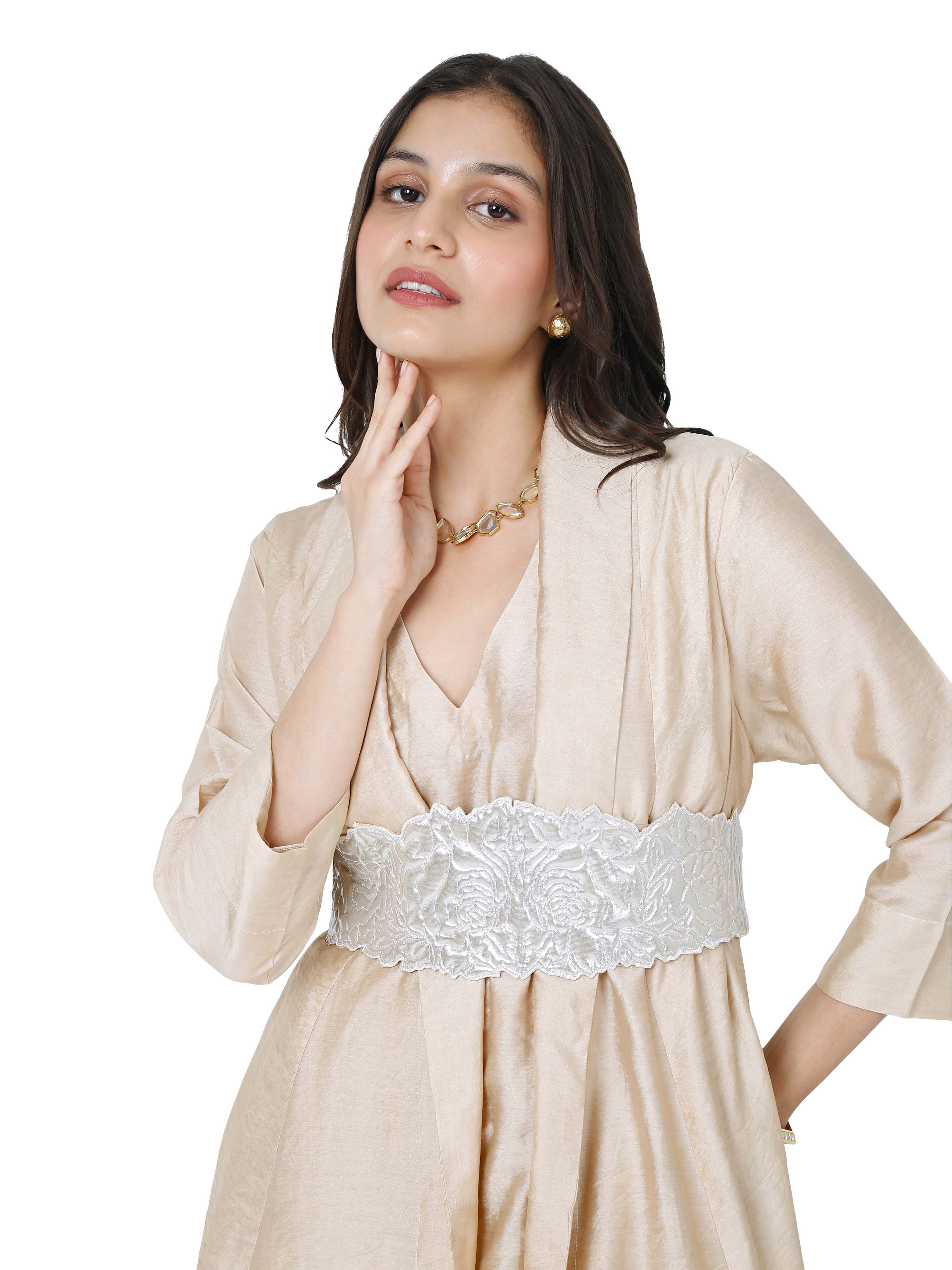 Beige Layered tunic