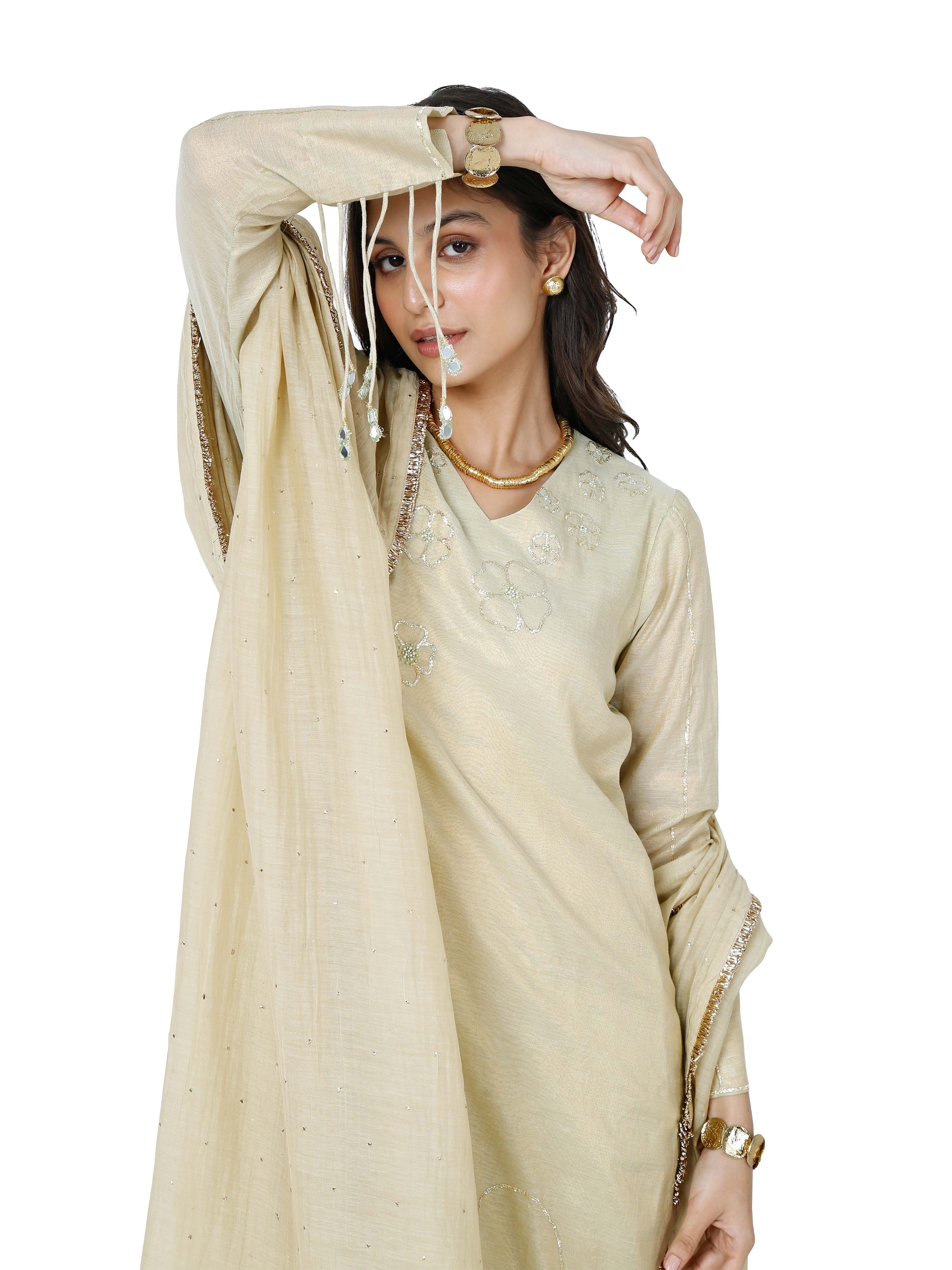 Pista Green Straight Kurta Set