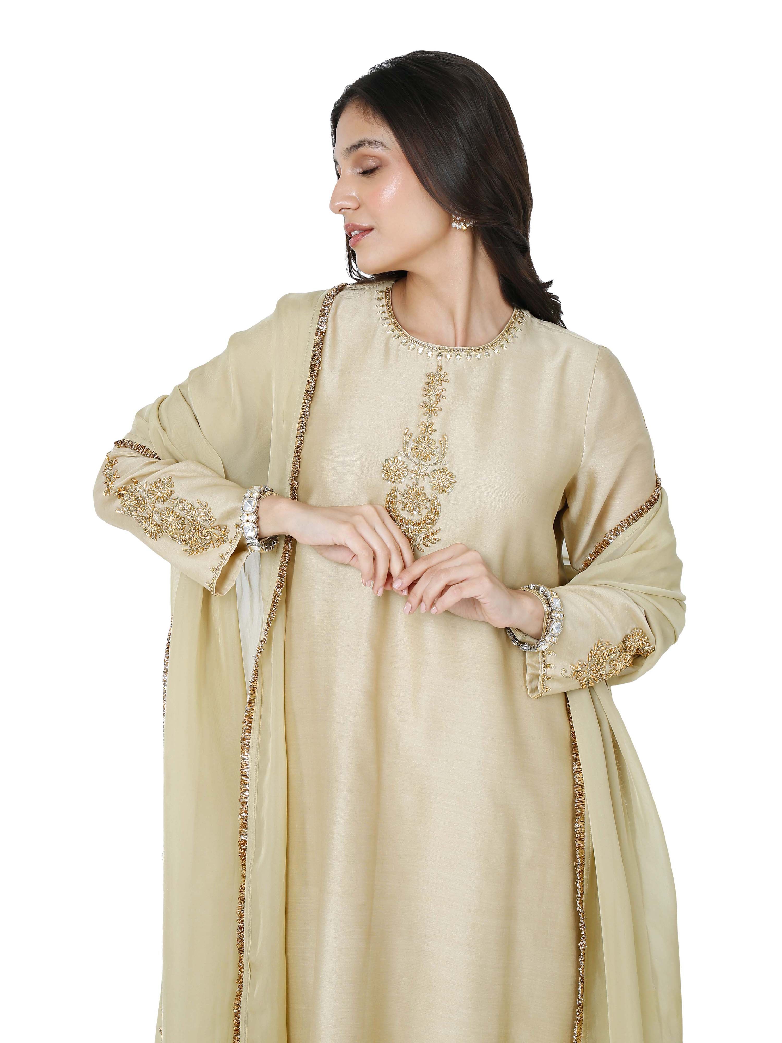 Pista Green stright kurta