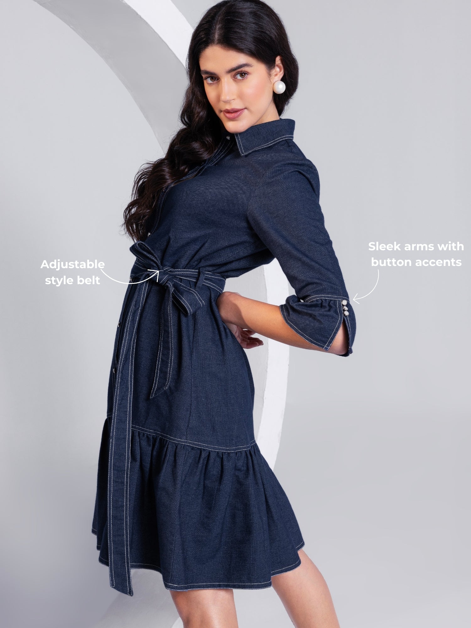 Denim Grace Mini Dress