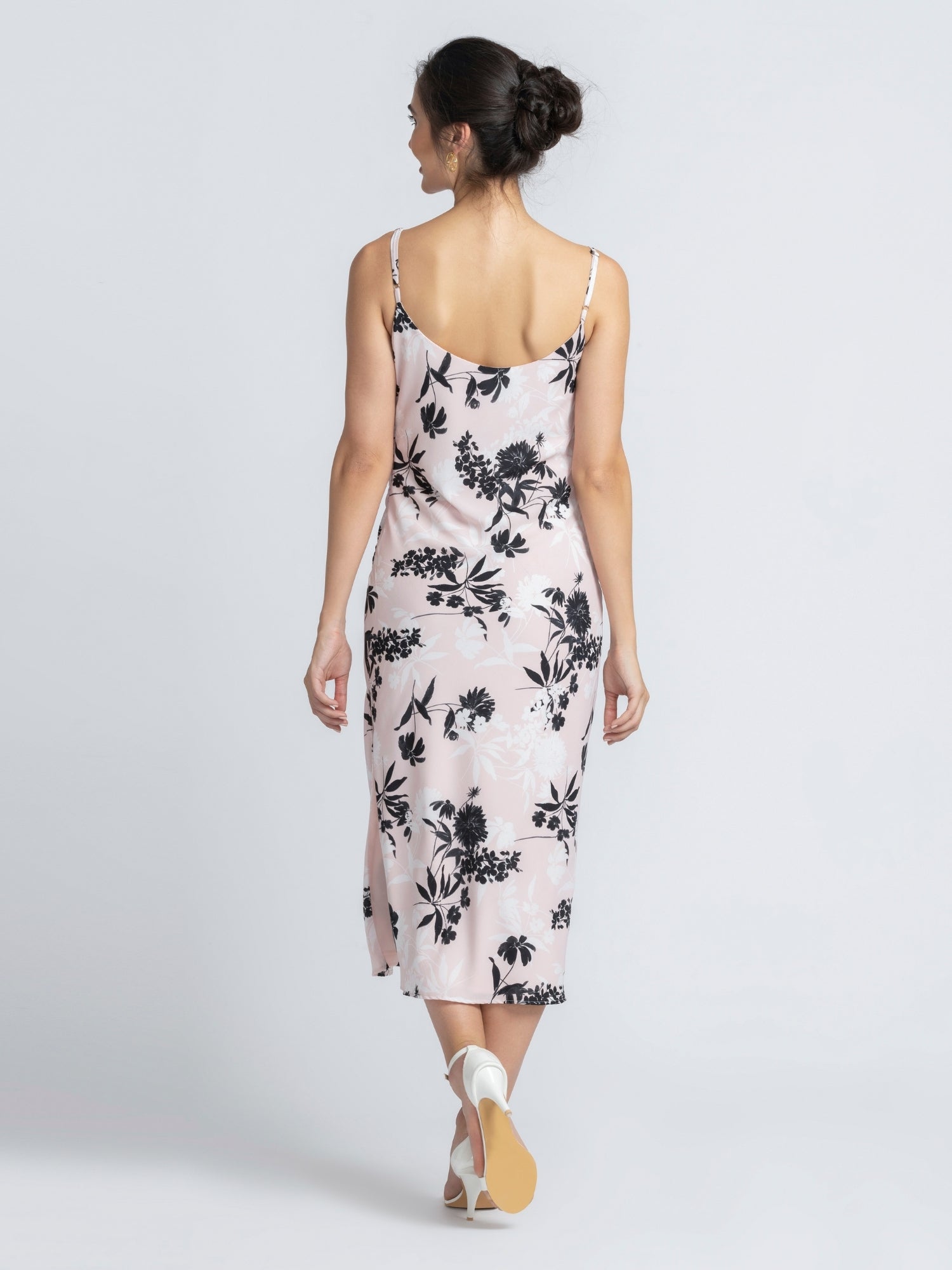 Blushing Petal Midi Dress