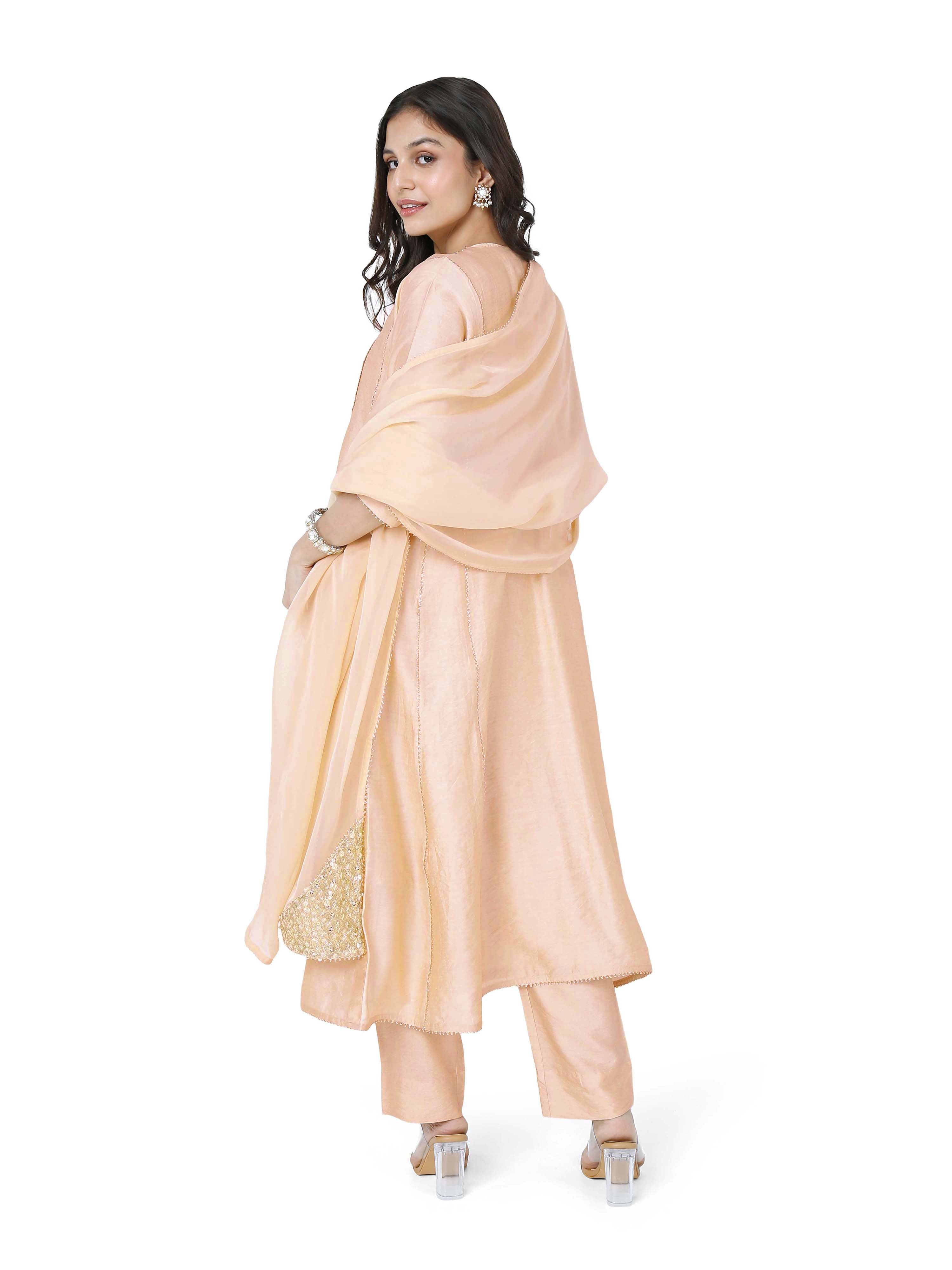 Gold Kali Kurta