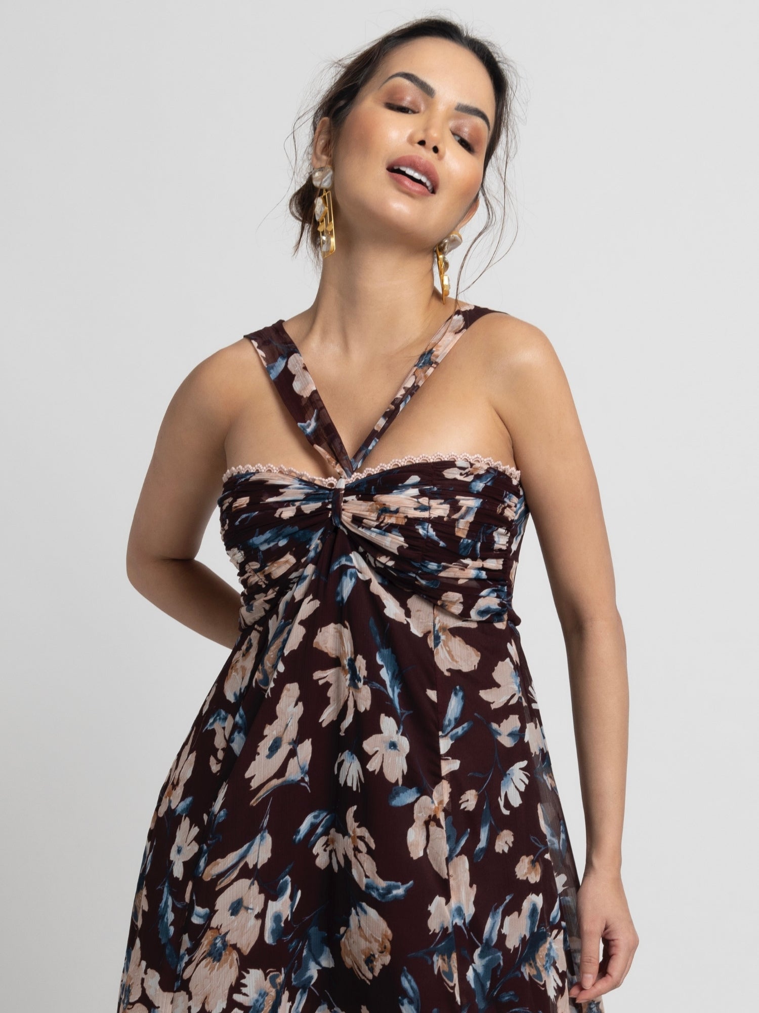 Russet Bloom Maxi Dress