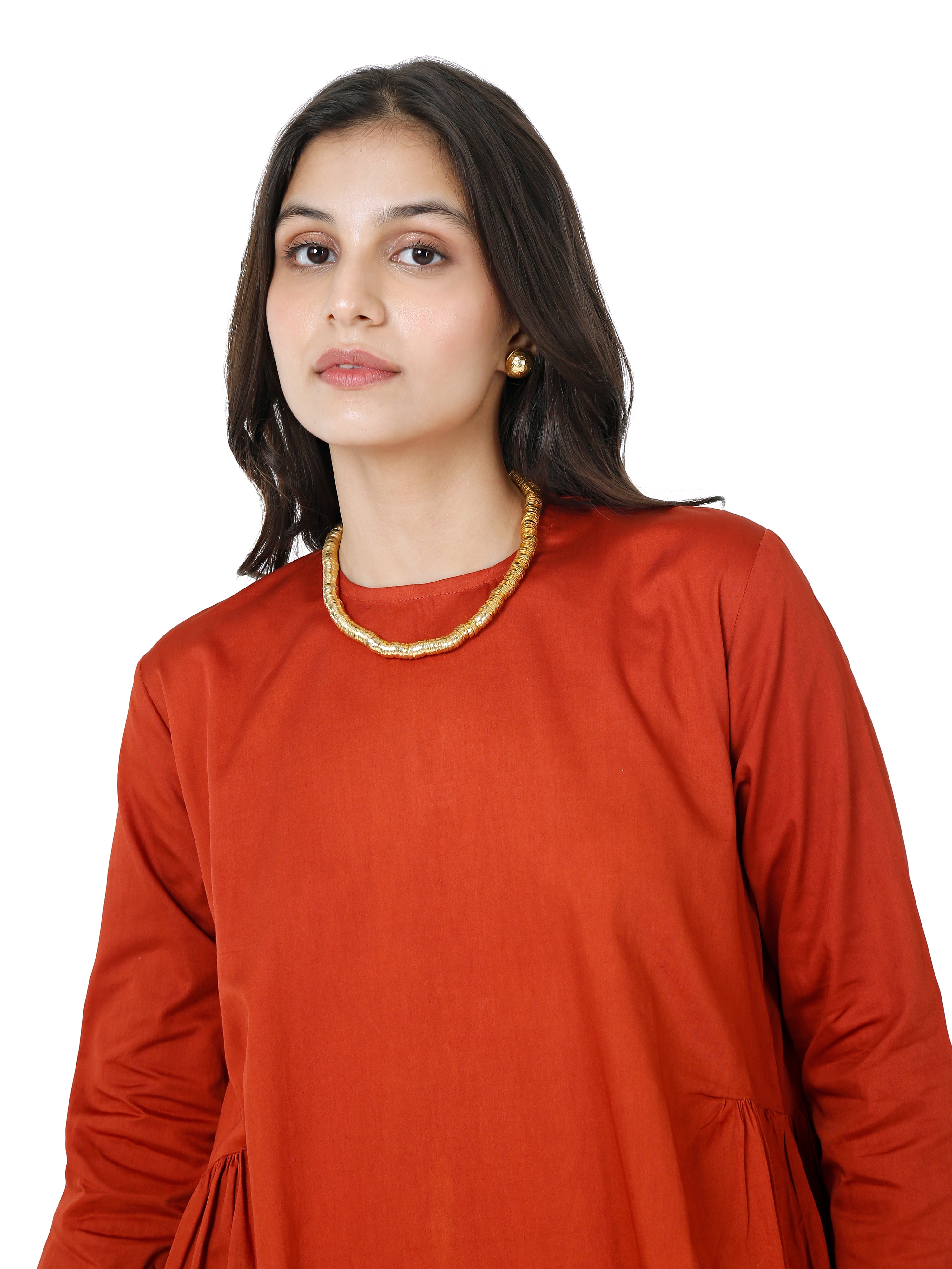 Cotton Satin short kurta set