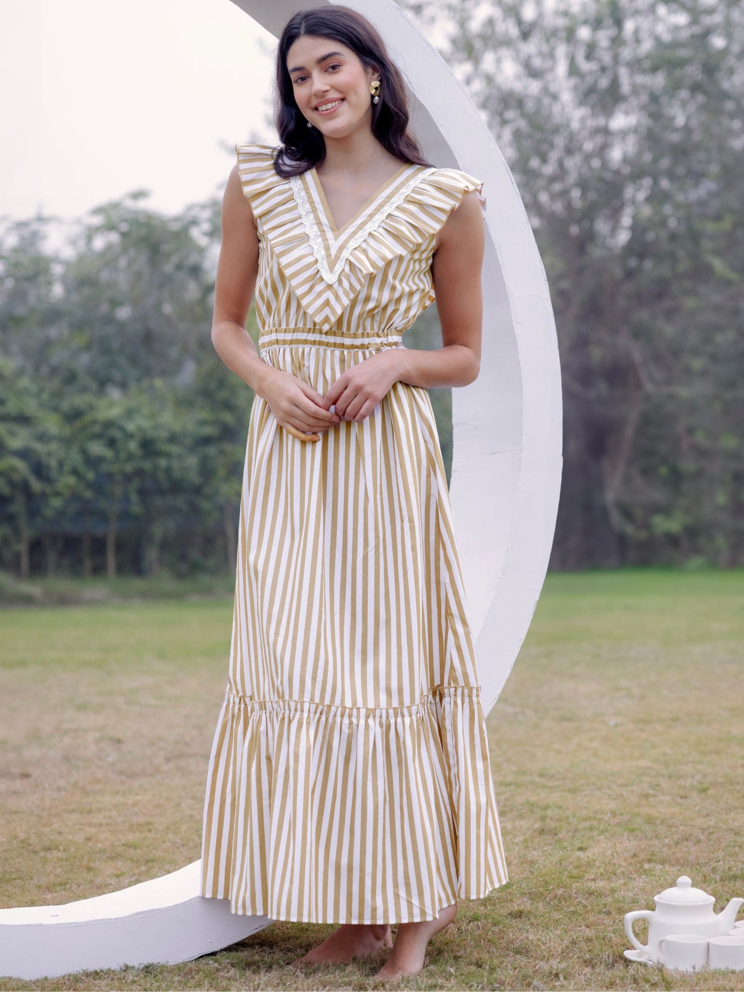 Riviera Elegance Maxi Dress