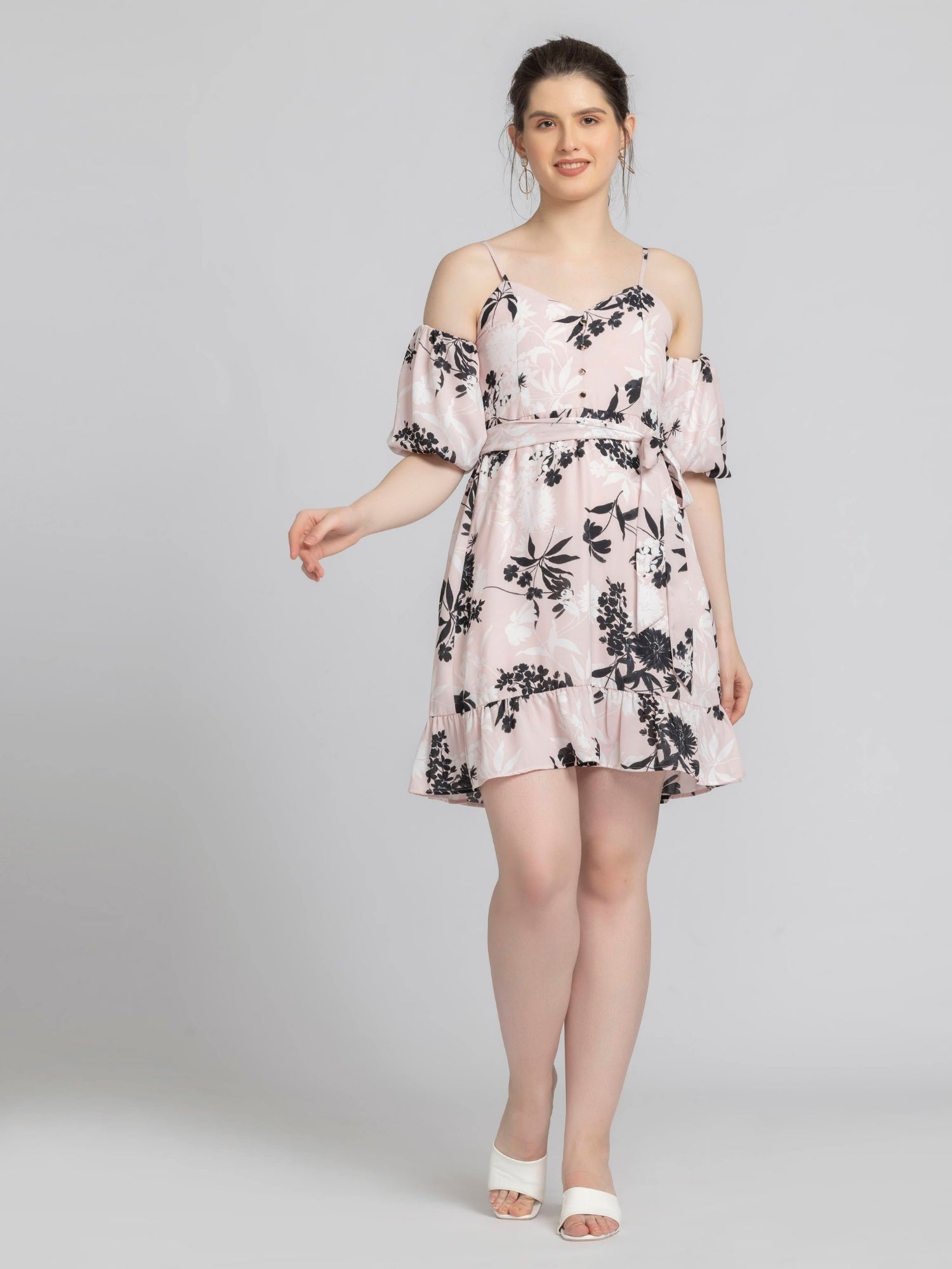Blushing Petal Mini Dress