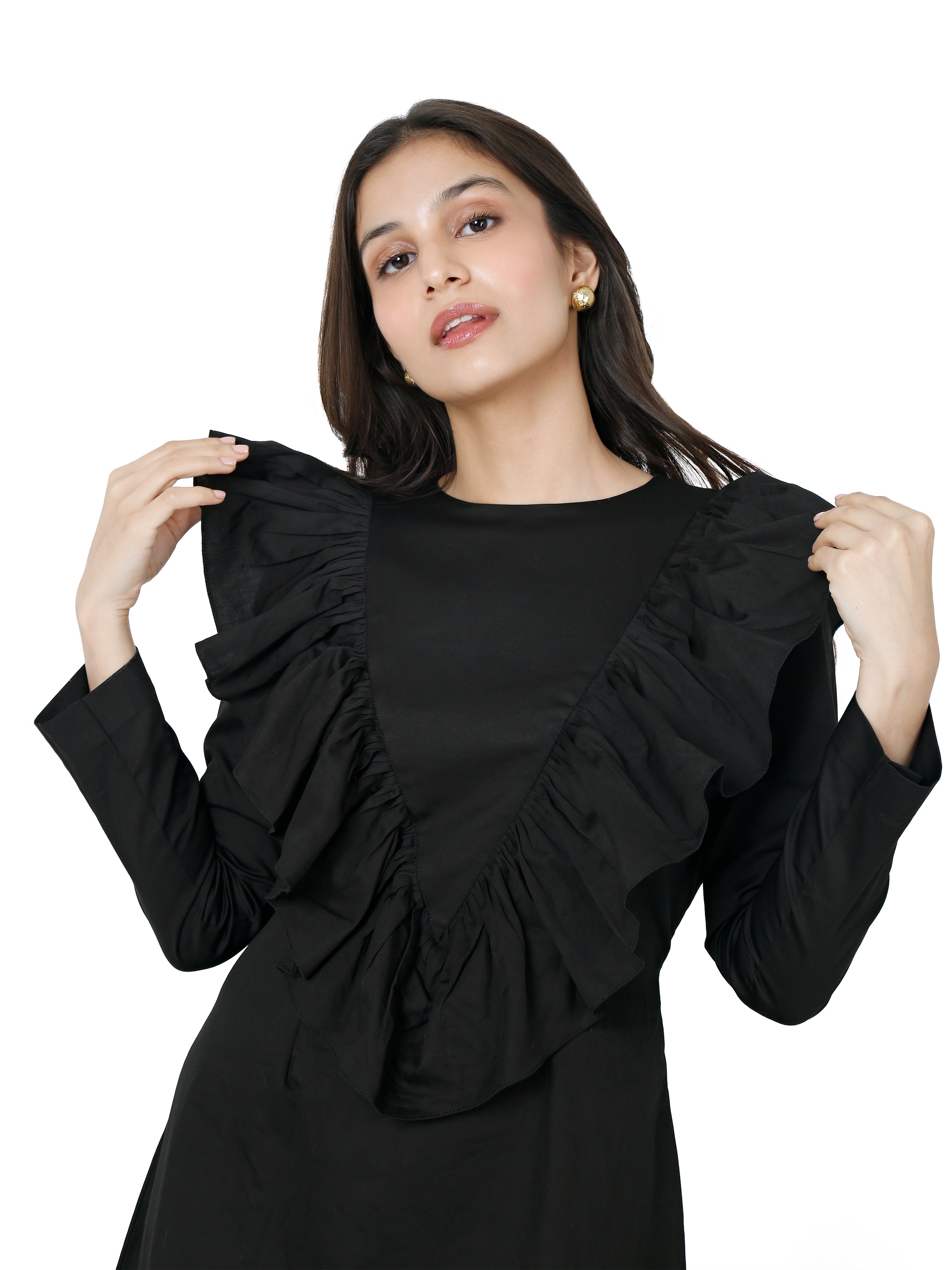 Cotton Satin Dress