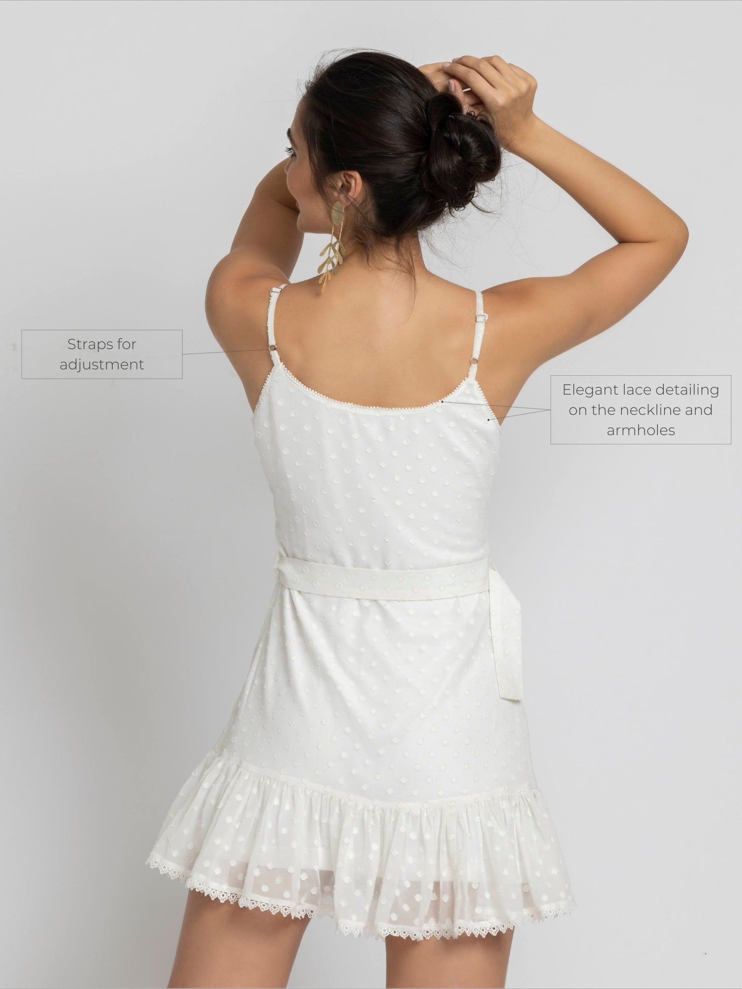 Snowflake White Mini dress