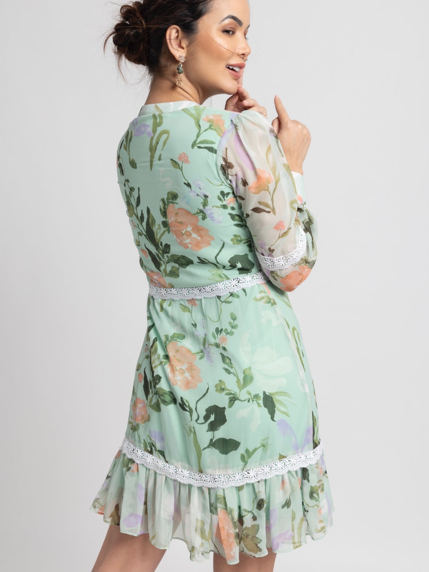 Aurora Garden Mini Dress