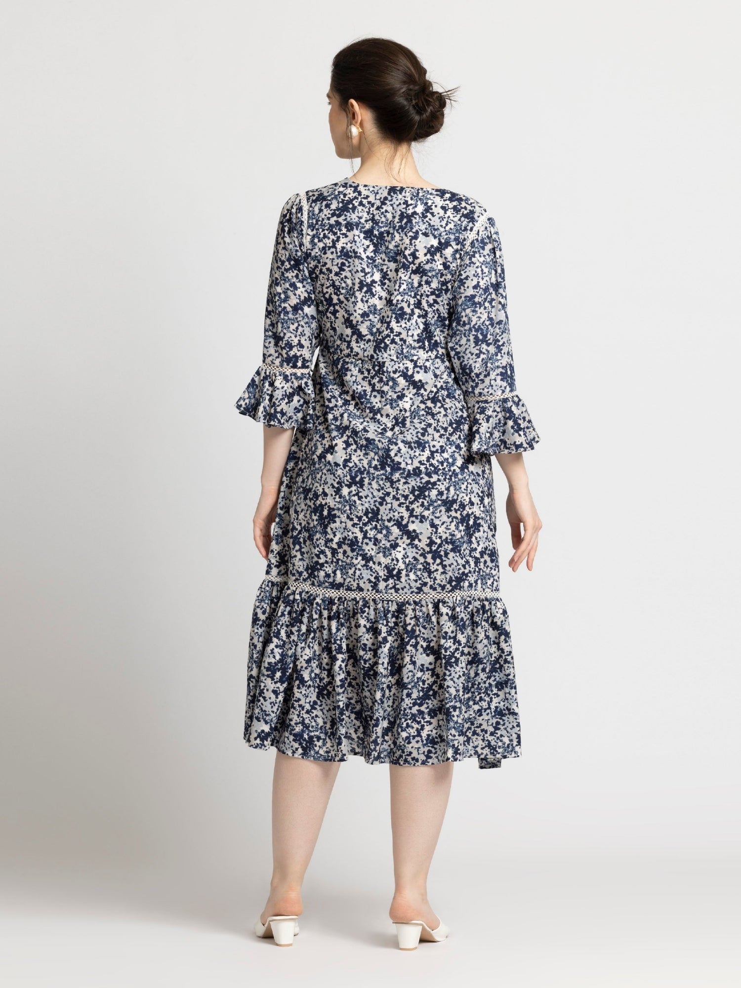 Cerulean Charm Midi Dress