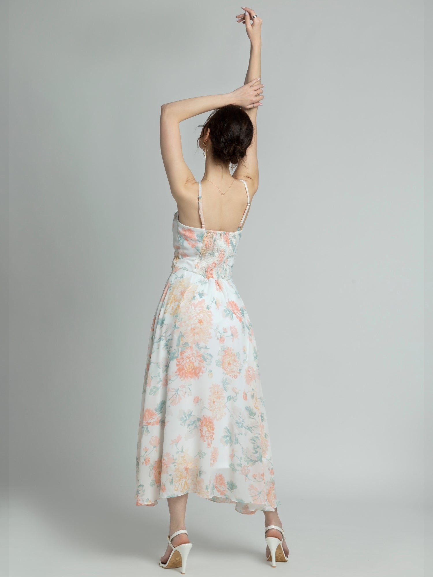 Exquisite Ivory Sweetheart Midi Dress