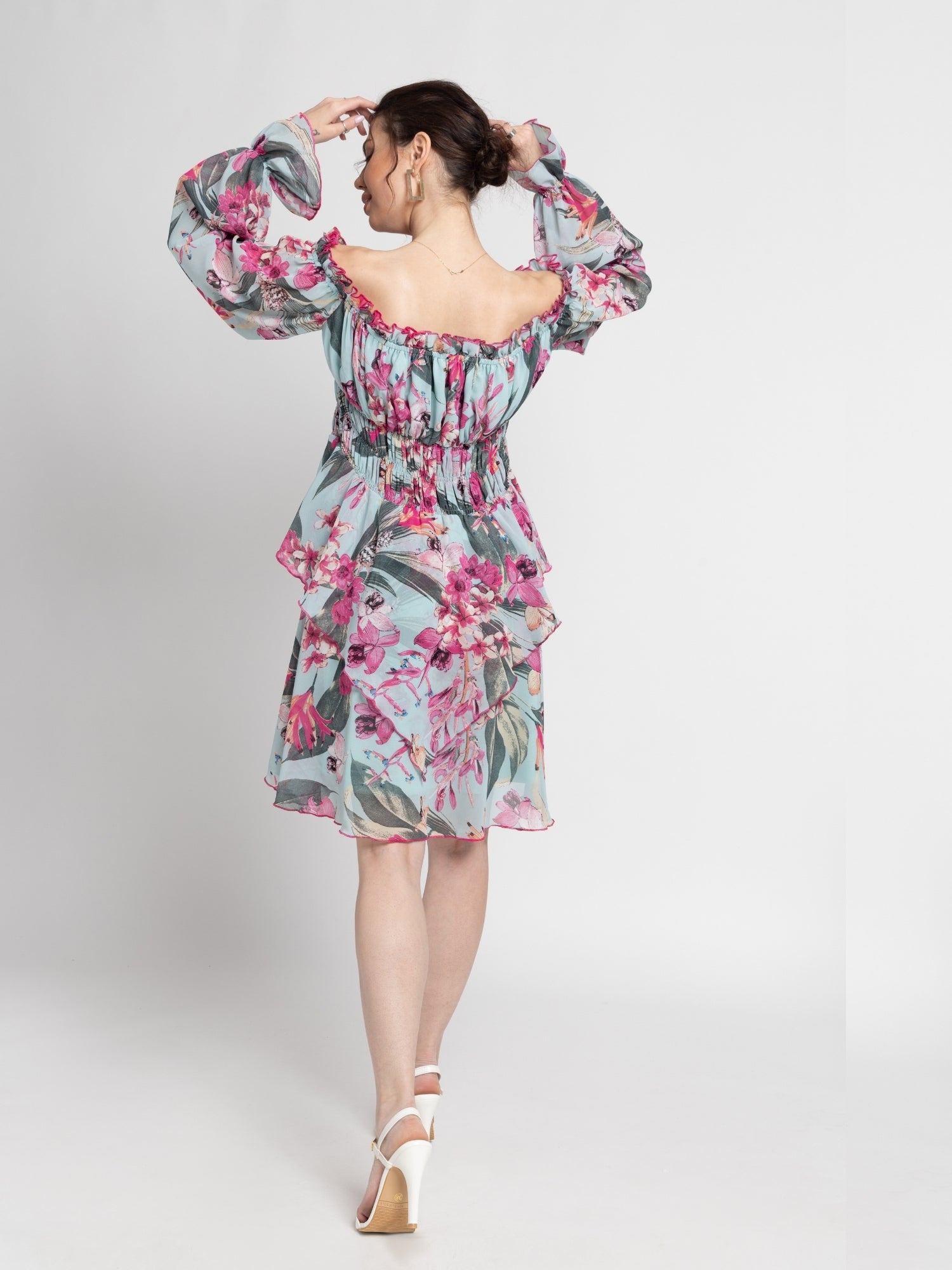 Seafoam Blue Midi Dress