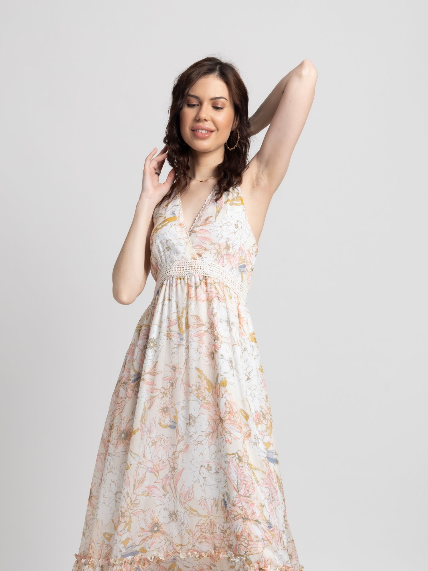 Creamsicle Surplice Maxi Dress