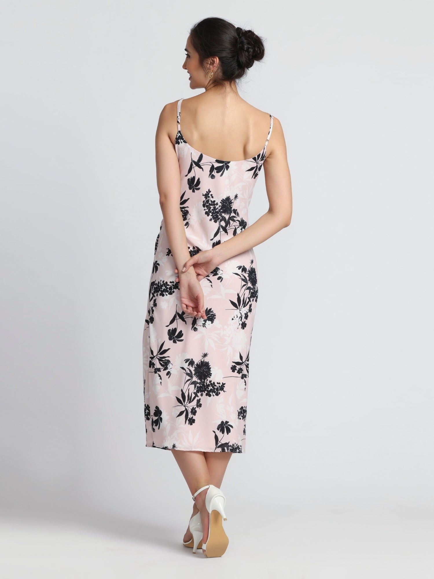 Blushing Petal Midi Dress