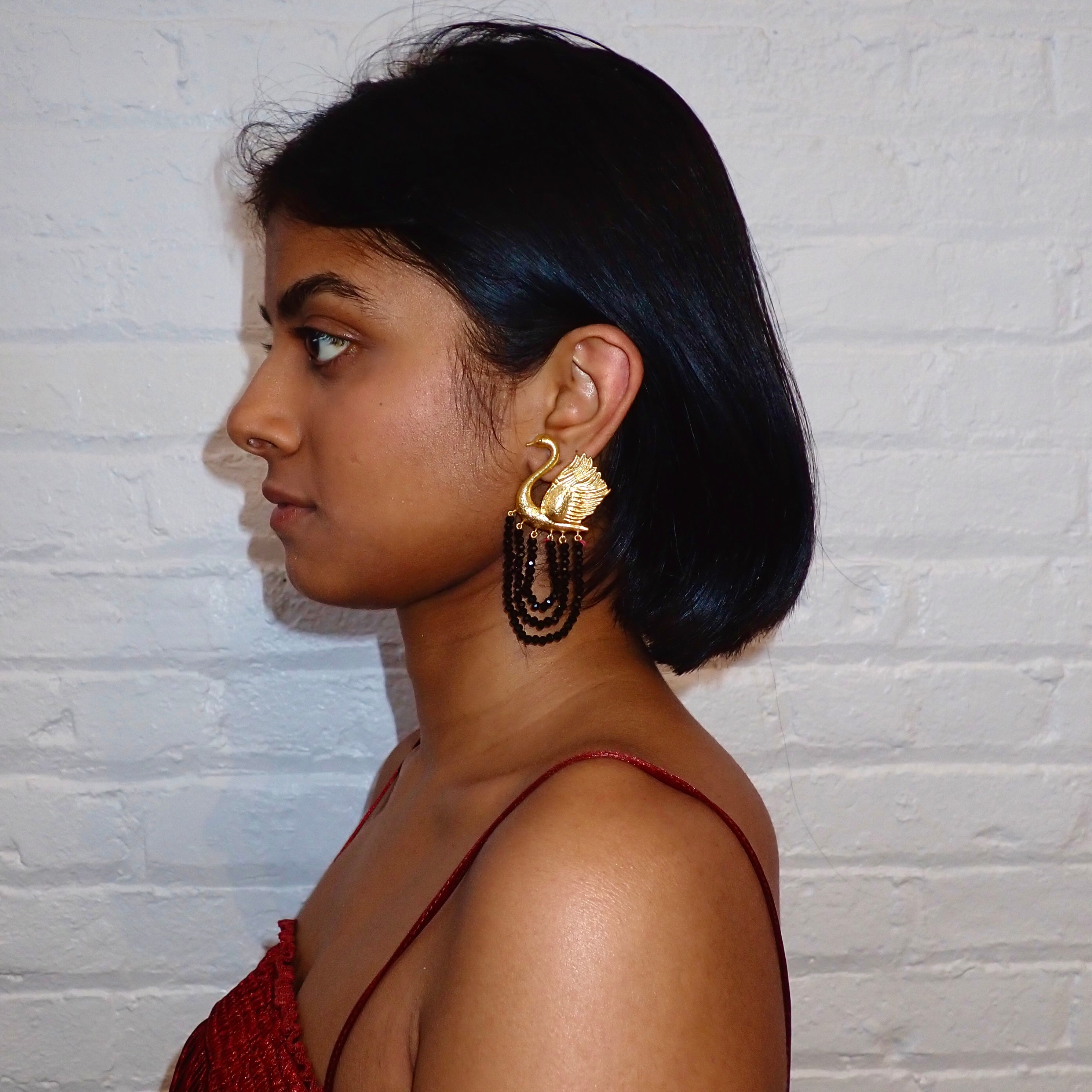 Swan Earrings
