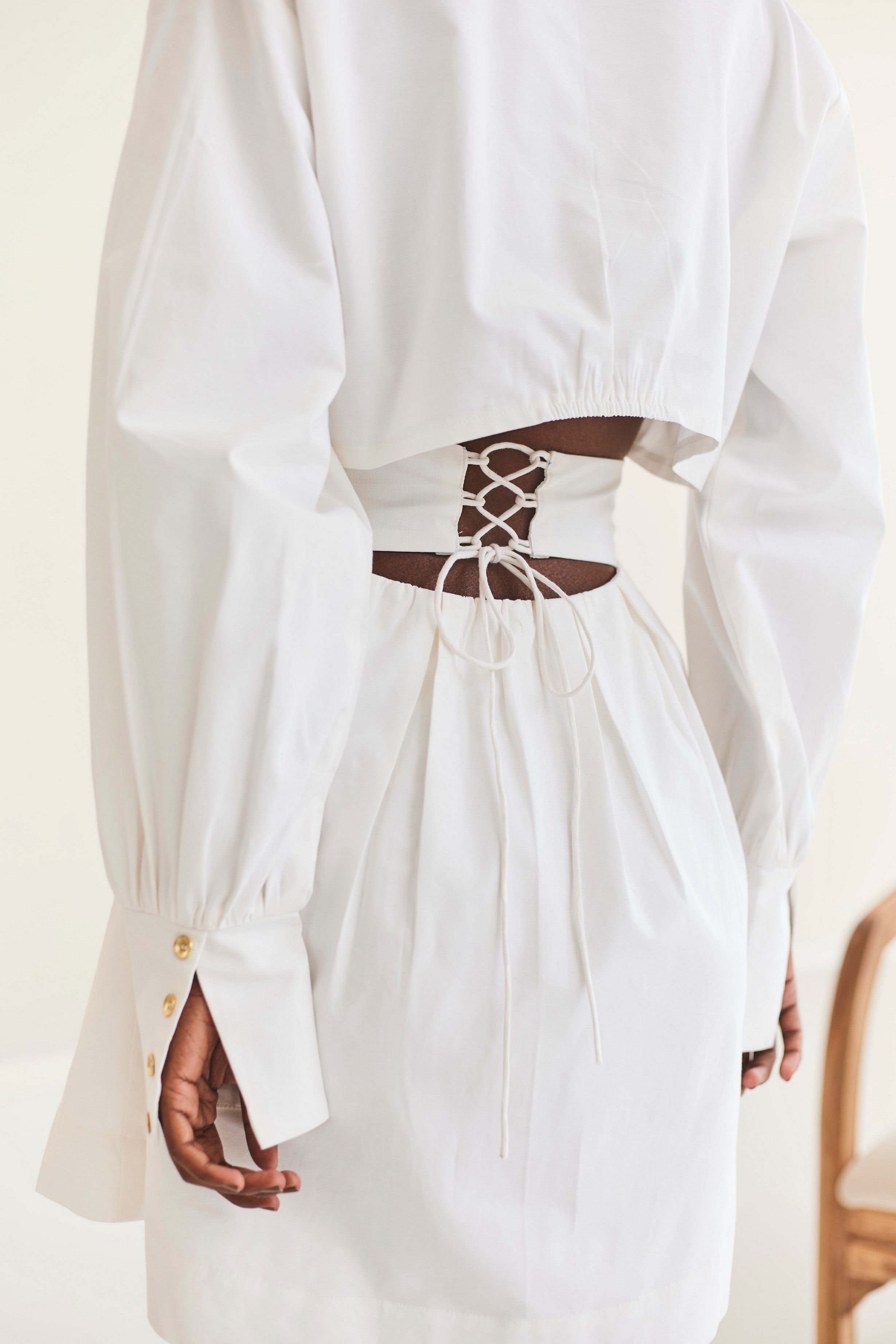 White Short Shirt Dress