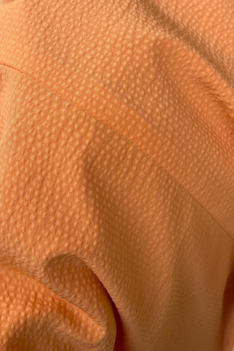 Orange Cut-out Midi Dress