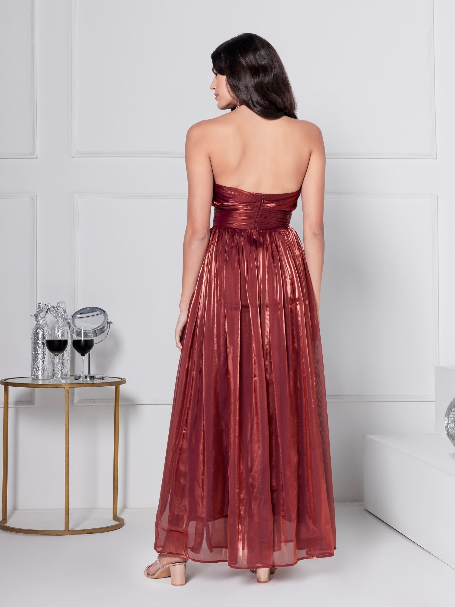 Rust Glam Elegante Gown