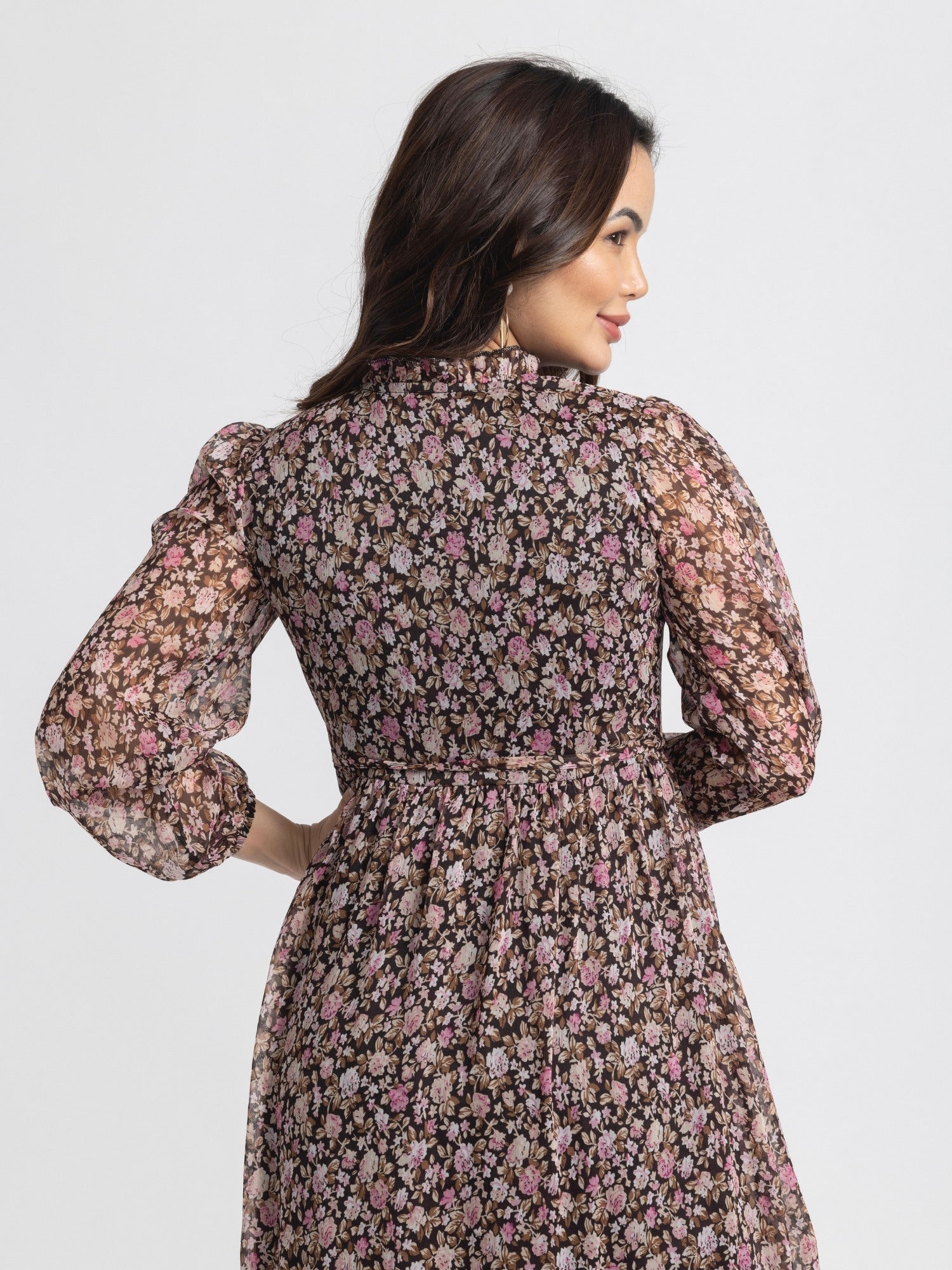 Cocoa Blossom Midi Dress