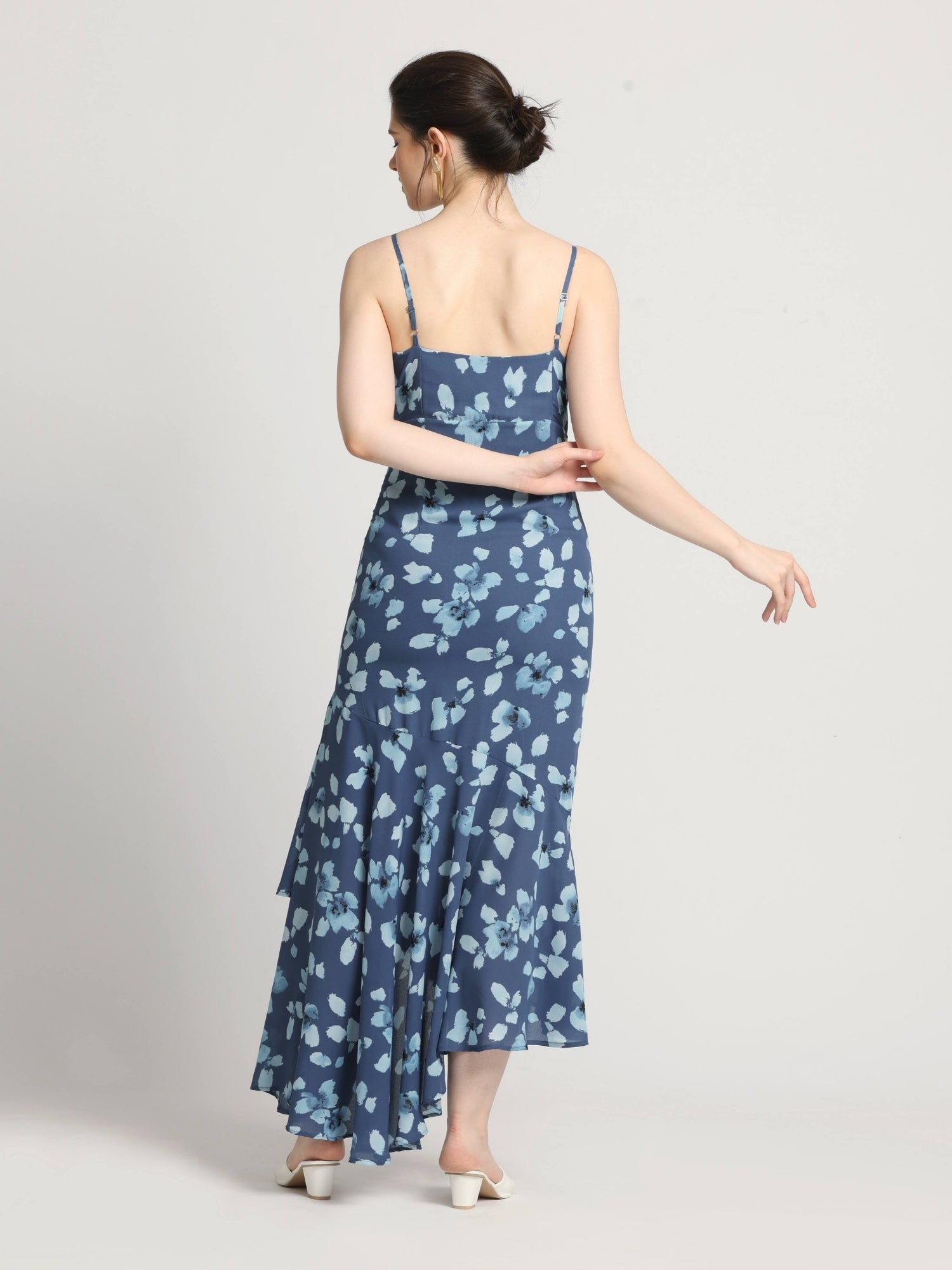 Floral Waterfall Maxi Dress
